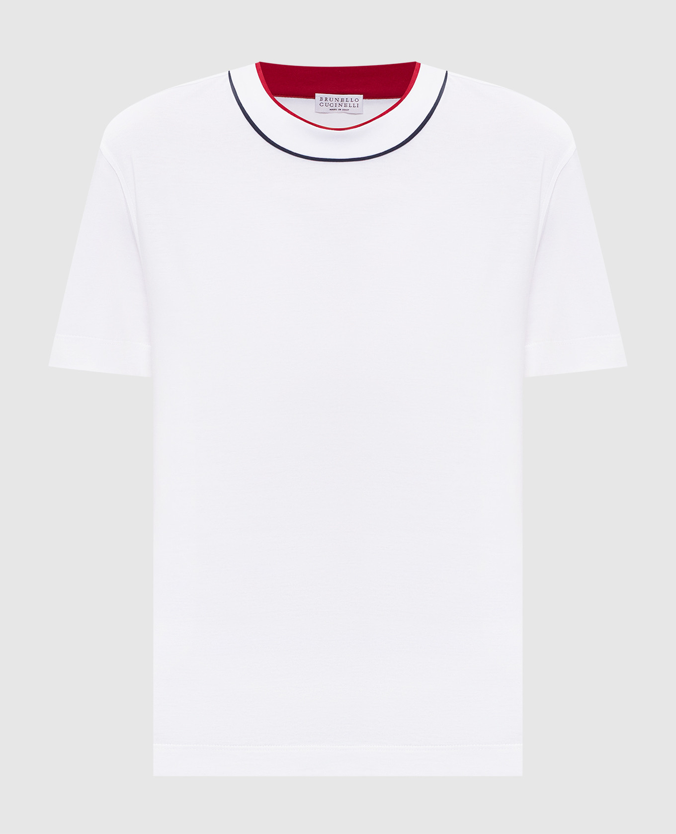 White T-shirt with contrast trim Brunello Cucinelli
White T-shirt with contrast trim Brunello Cucinelli