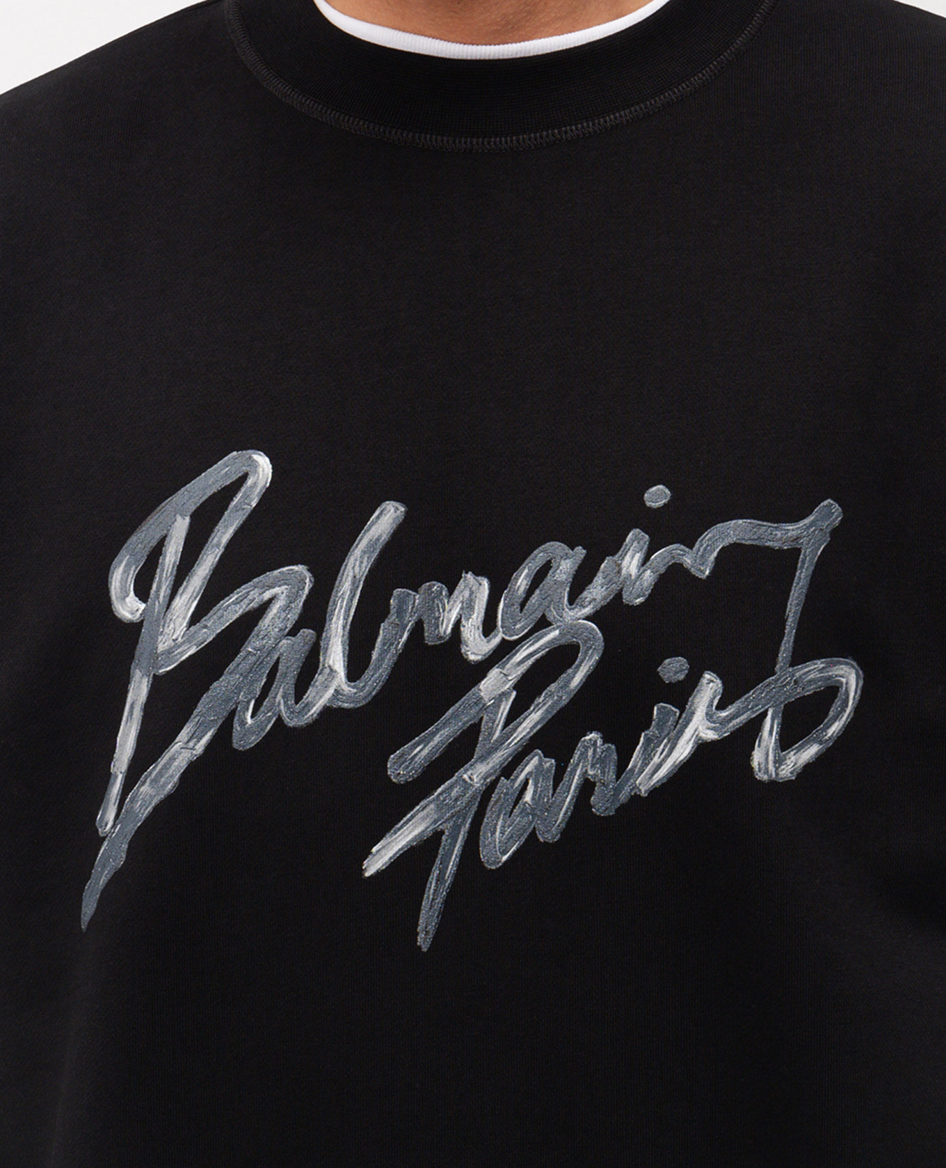Black sweatshirt with logo print Balmain
Black sweatshirt with logo print Balmain