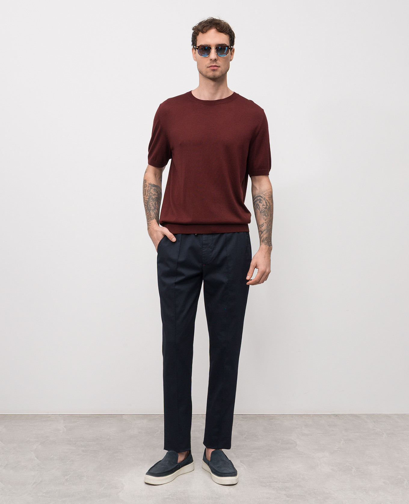 Brown silk and cashmere T-shirt ISAIA
Brown silk and cashmere T-shirt ISAIA