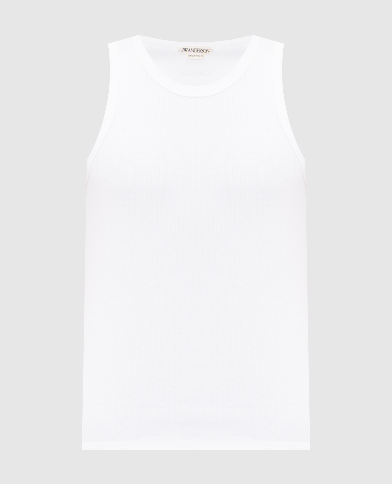 White ribbed T-shirt with logo print JW Anderson
White ribbed T-shirt with logo print JW Anderson