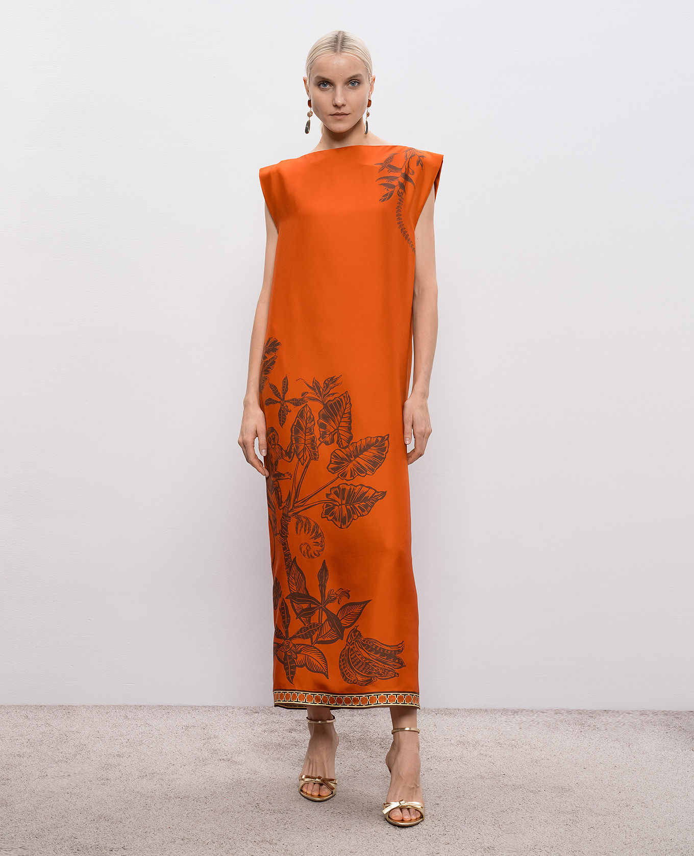 Orange Monkey Dance silk dress Alemais
Orange Monkey Dance silk dress Alemais