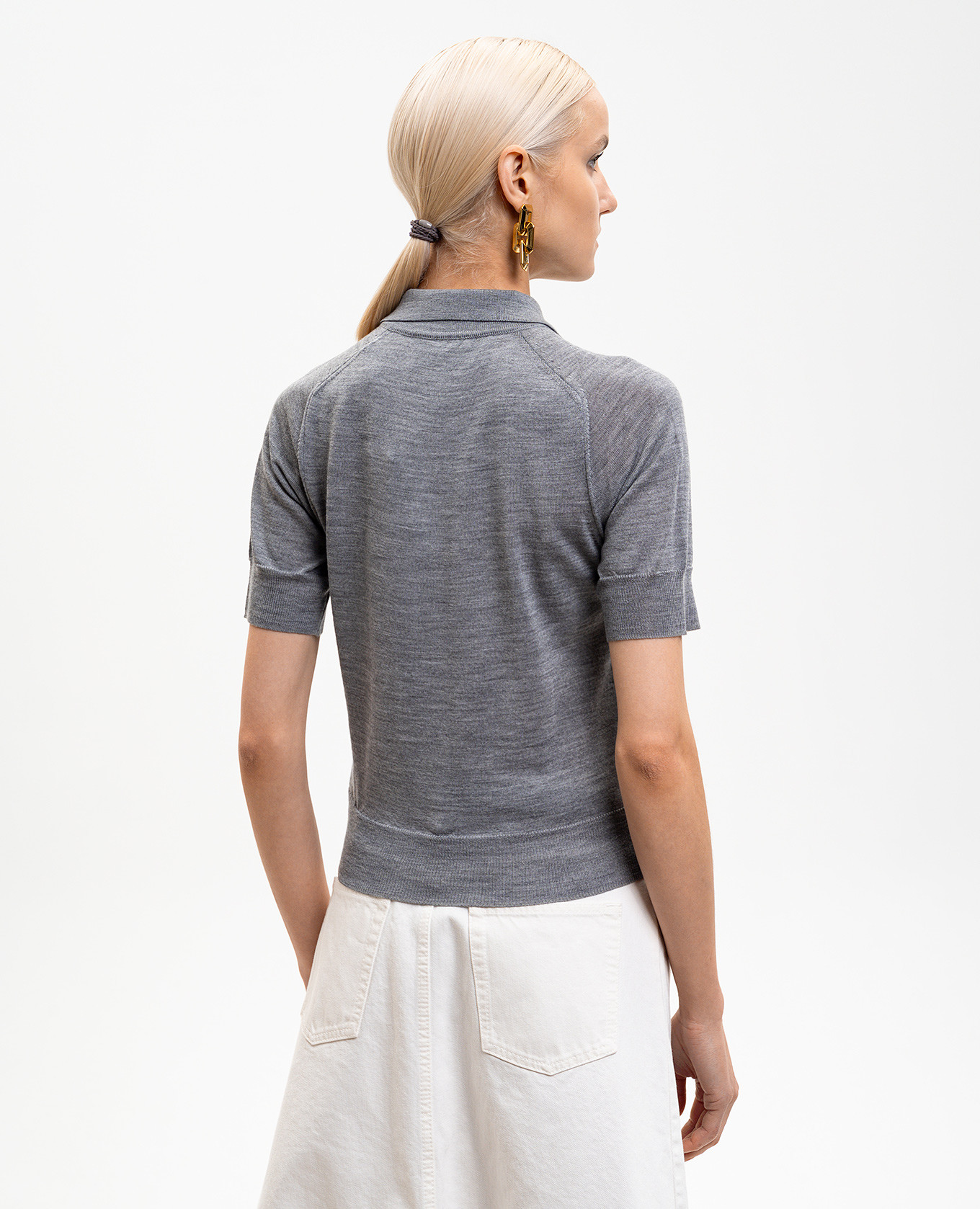 Grey merino wool polo shirt Ami Paris
Grey merino wool polo shirt Ami Paris