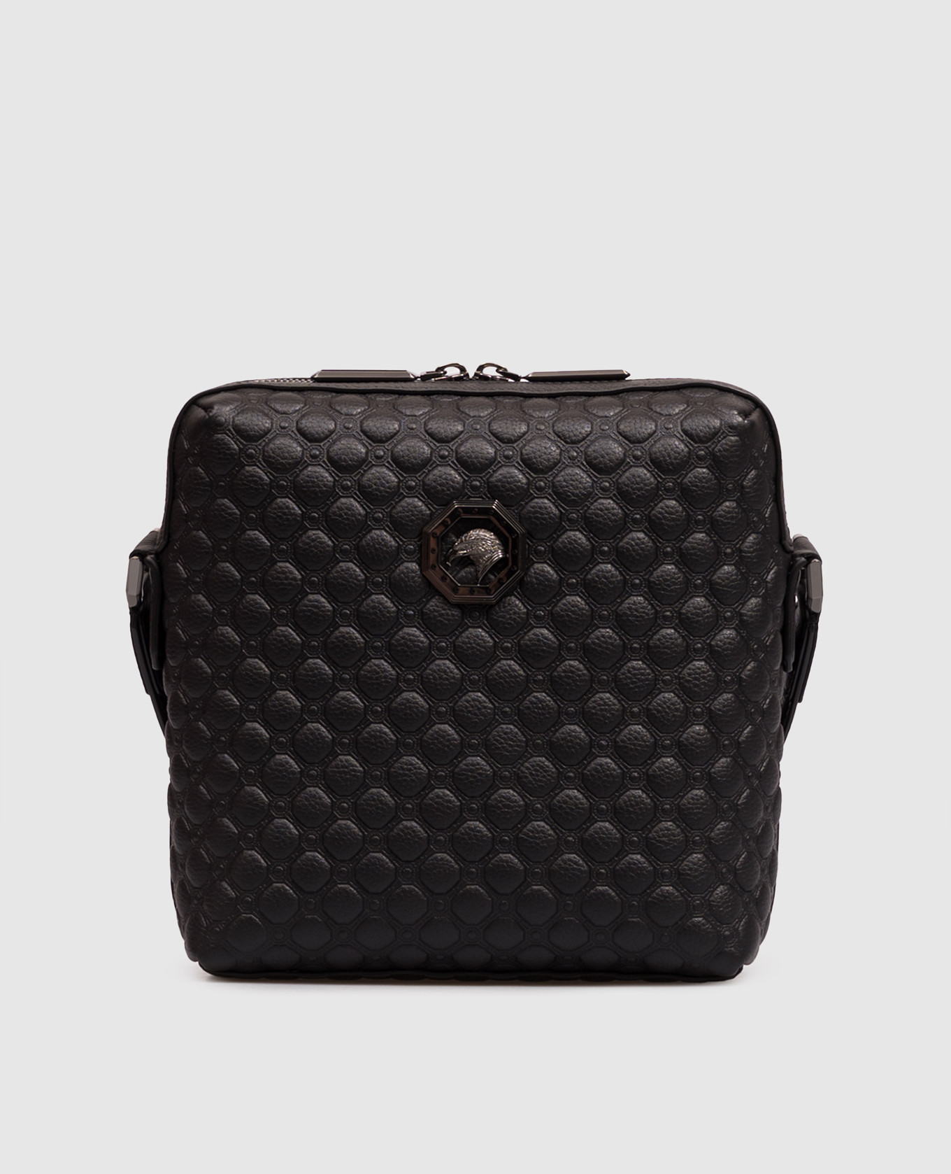 Black leather cross-body bag with emblem Stefano Ricci
Black leather cross-body bag with emblem Stefano Ricci