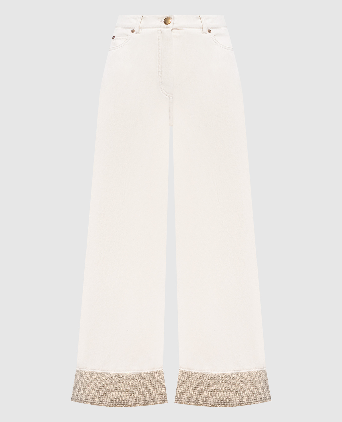 Ivory jeans with linen Agnona, Beige
Ivory jeans with linen Agnona, Beige