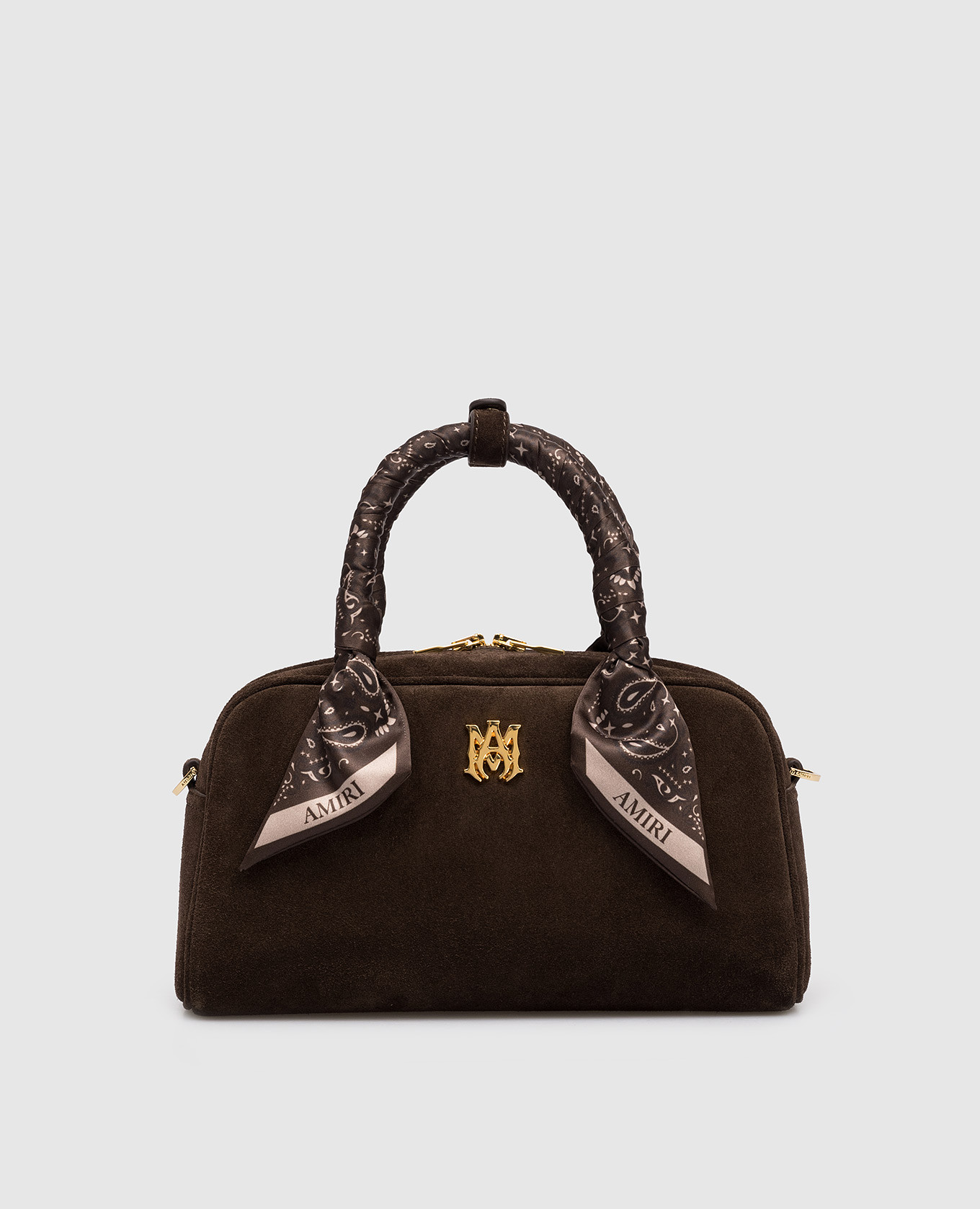 Brown suede bag with logo AMIRI
Brown suede bag with logo AMIRI