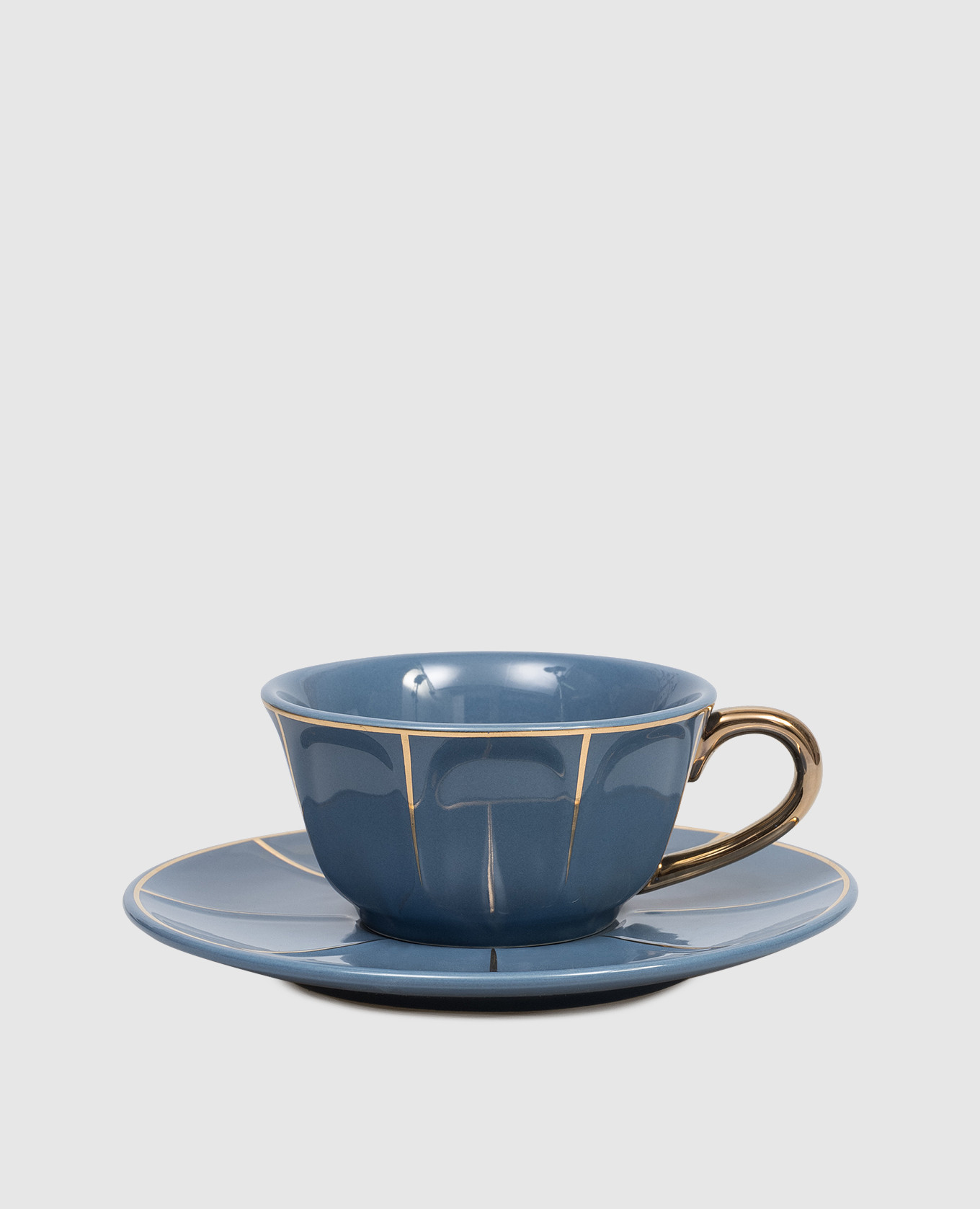 Blue porcelain tea cup with saucer Bitossi Home, Light blue
Blue porcelain tea cup with saucer Bitossi Home, Light blue