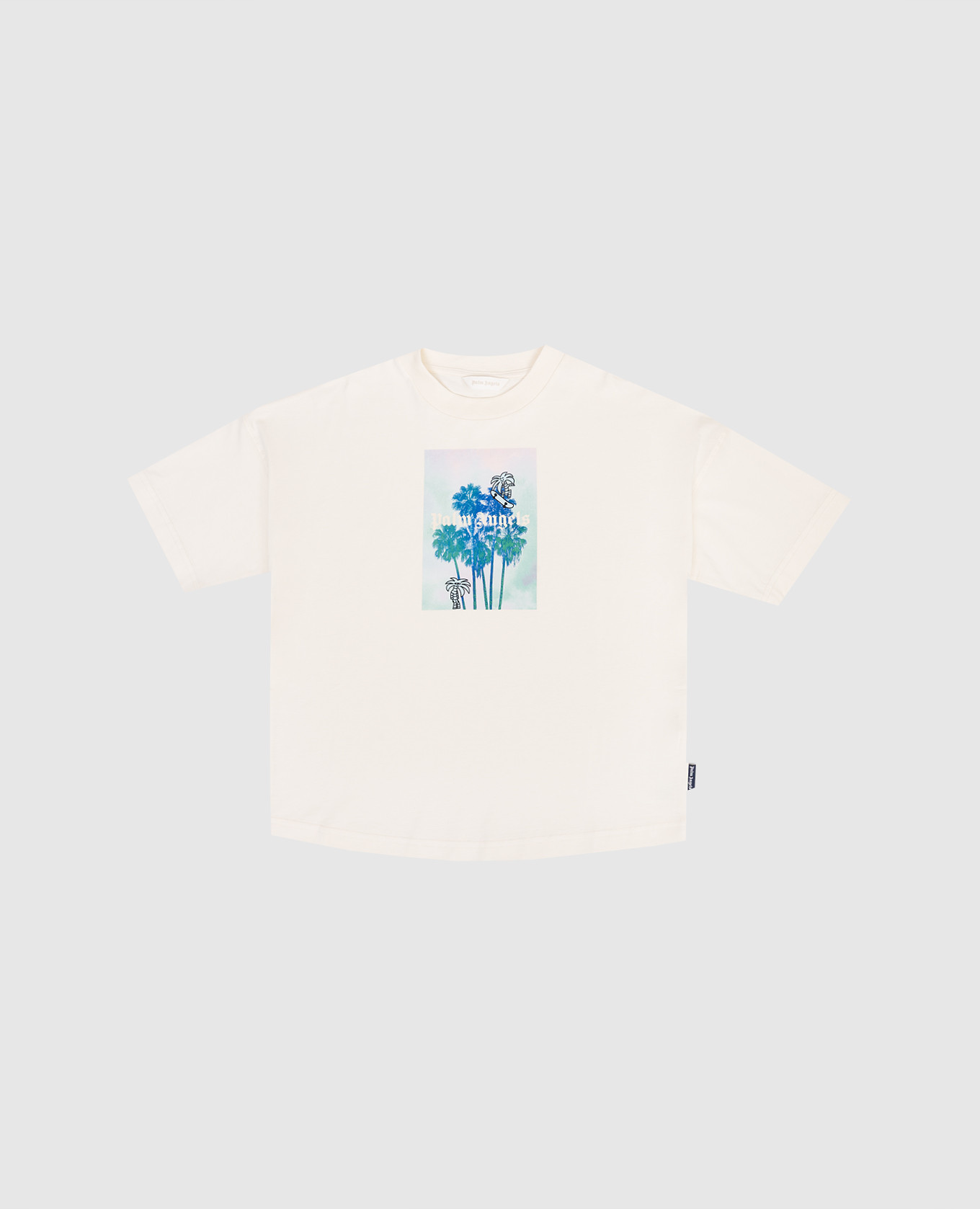 Children's ivory T-shirt with branded print Palm Angels, Beige
Children's ivory T-shirt with branded print Palm Angels, Beige