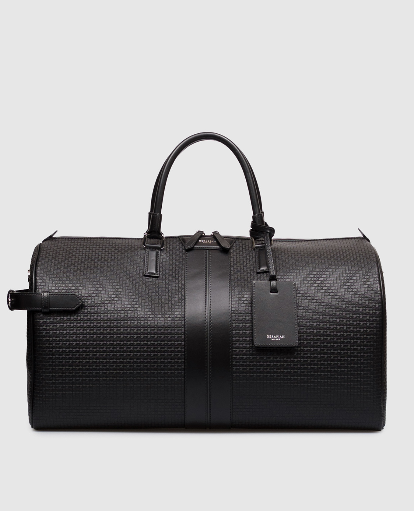 Black leather travel bag with logo Serapian
Black leather travel bag with logo Serapian