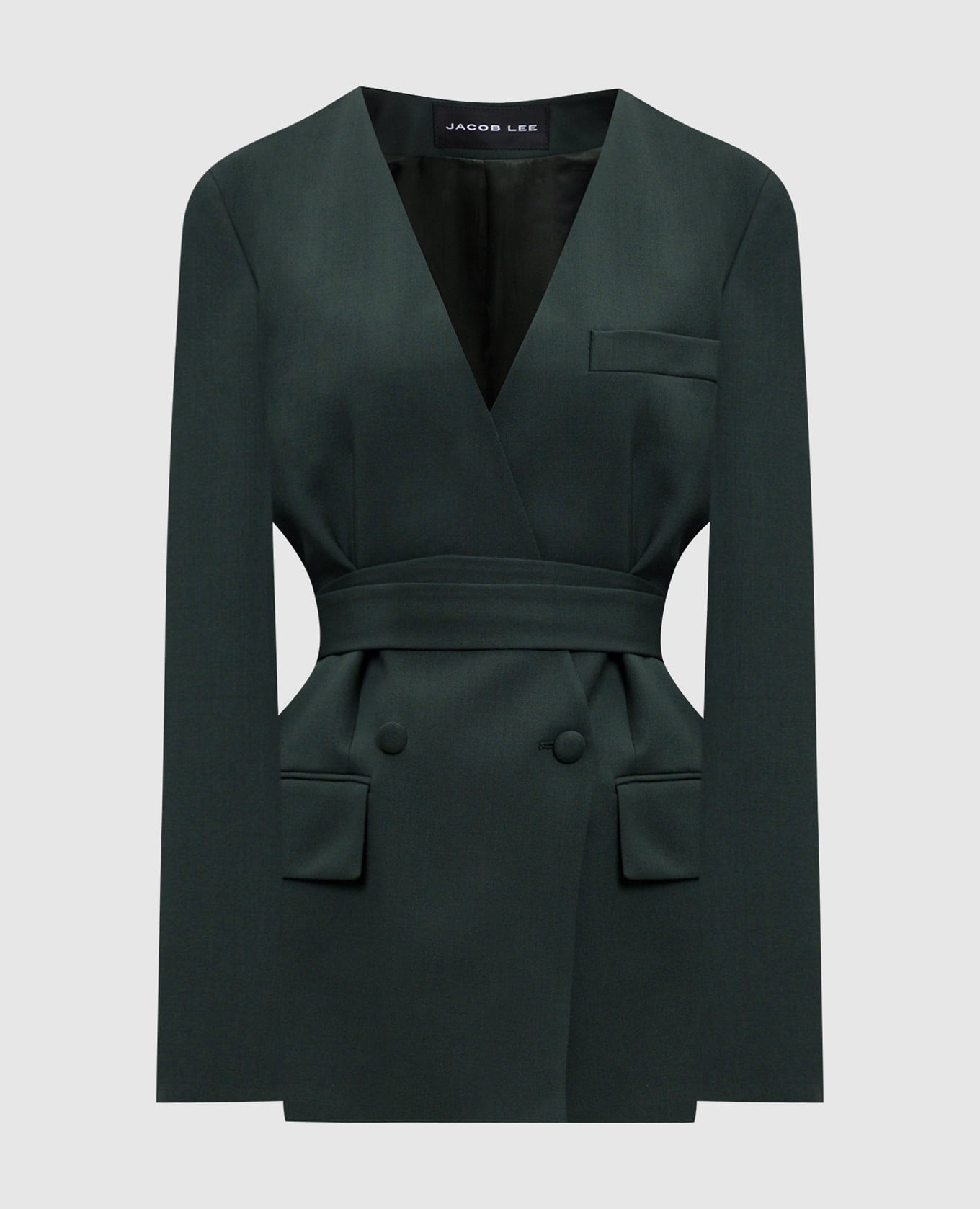 Green double-breasted wool jacket Jacob Lee
Green double-breasted wool jacket Jacob Lee
