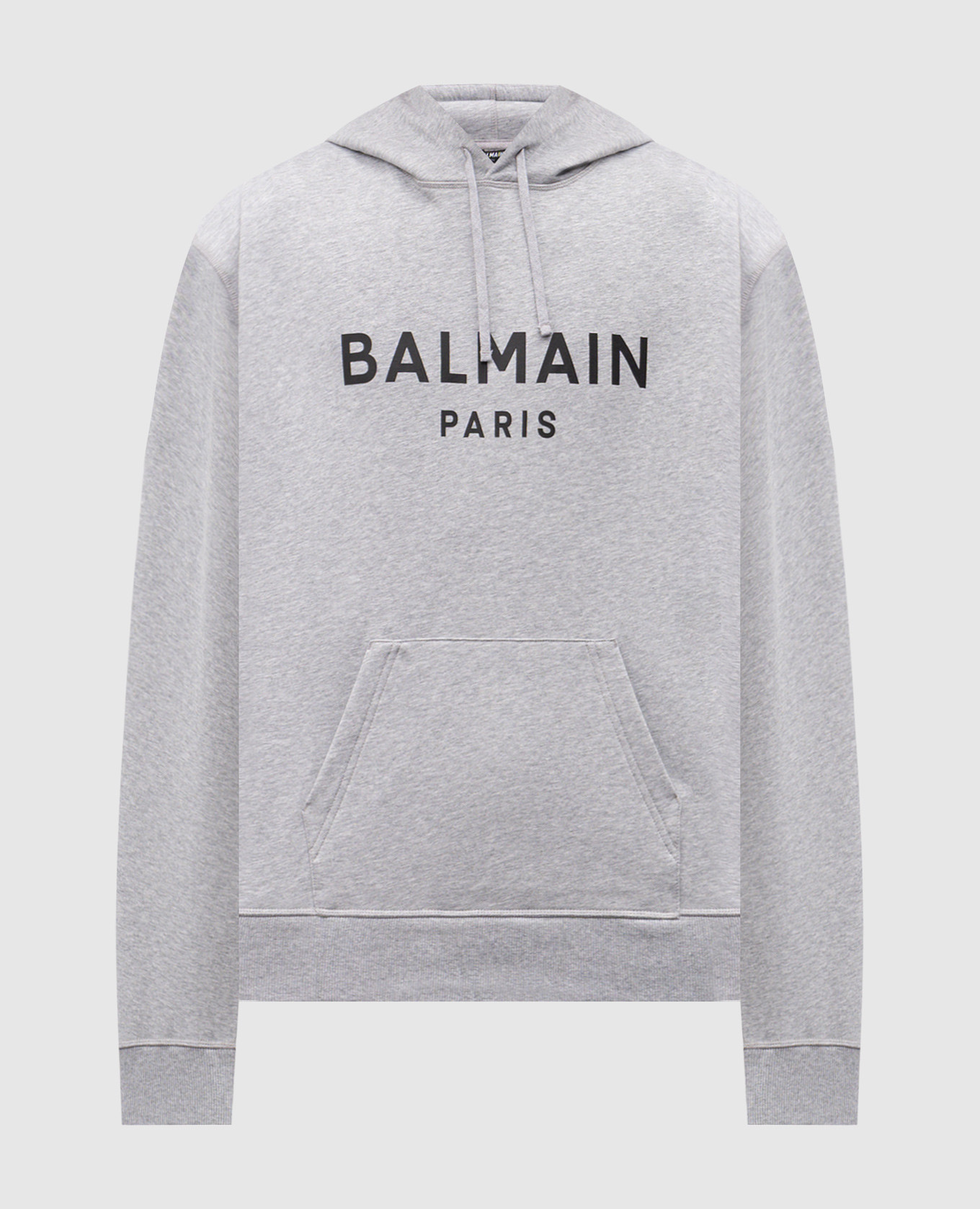 Grey melange hoodie with logo print Balmain
Grey melange hoodie with logo print Balmain