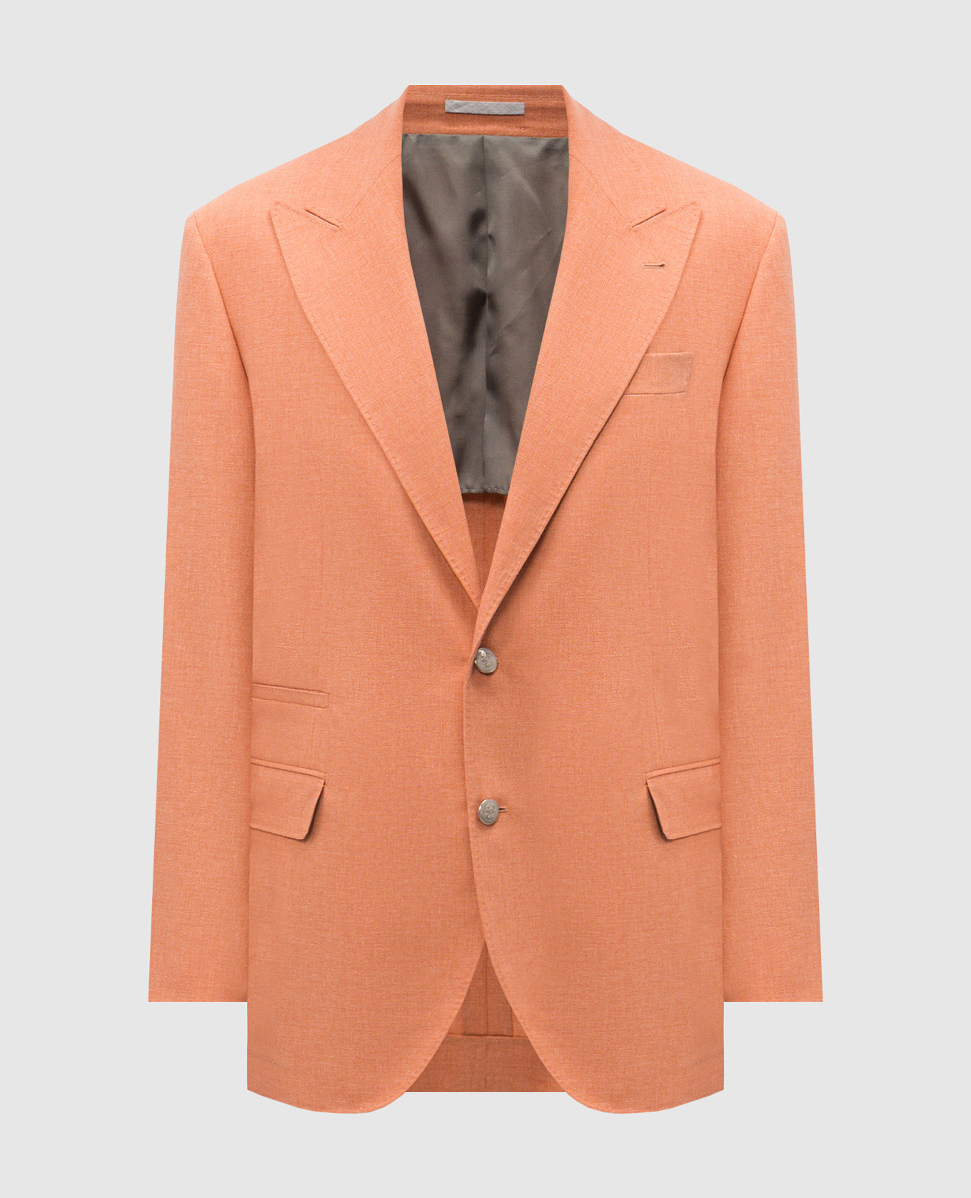 Orange jacket with wool and silk Brunello Cucinelli
Orange jacket with wool and silk Brunello Cucinelli