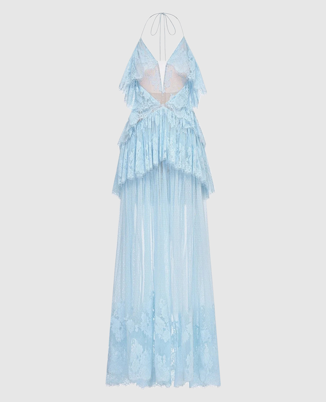Blue lace dress with an open back Montsand, Light blue
Blue lace dress with an open back Montsand, Light blue