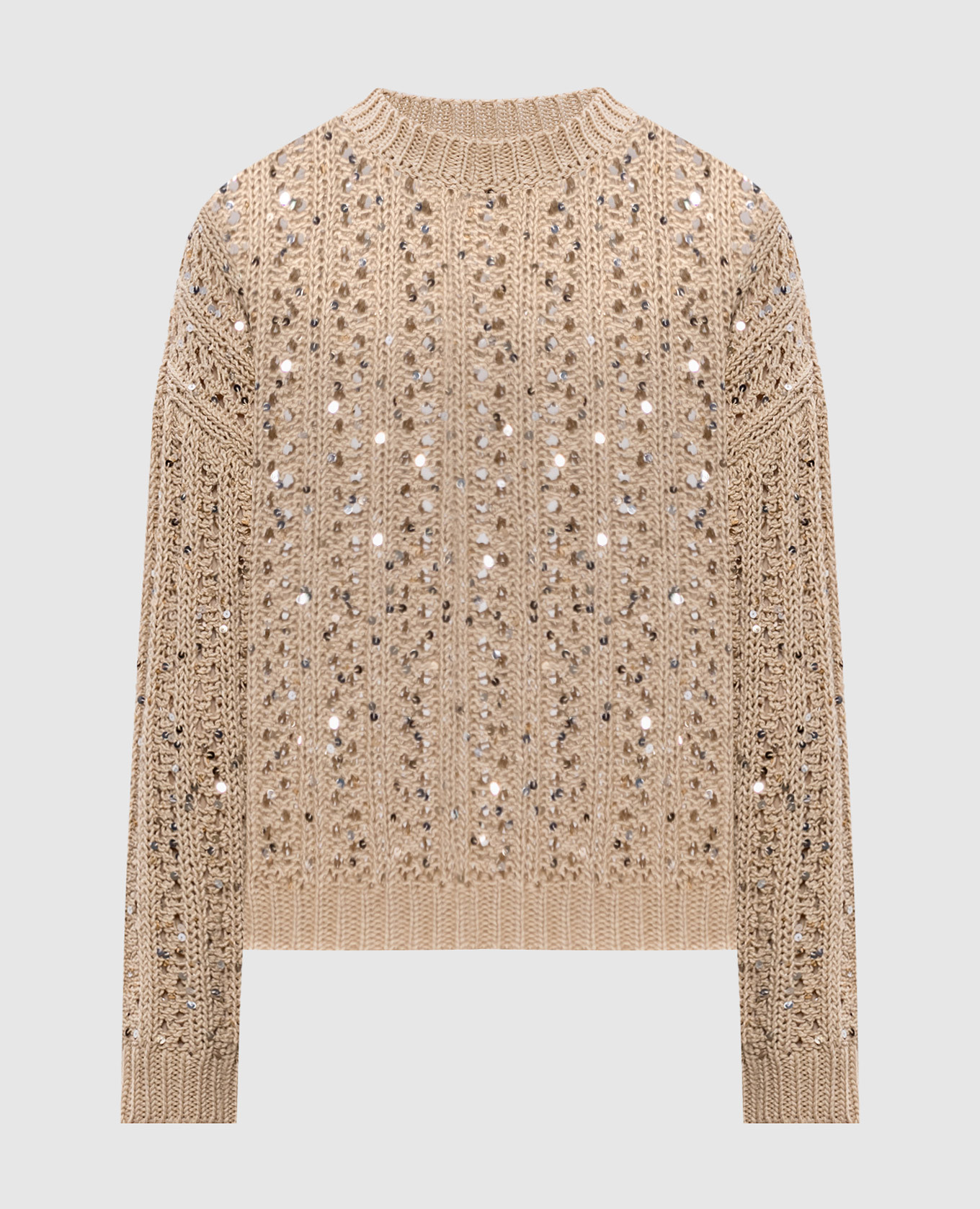 Beige sweater with sequins Peserico
Beige sweater with sequins Peserico