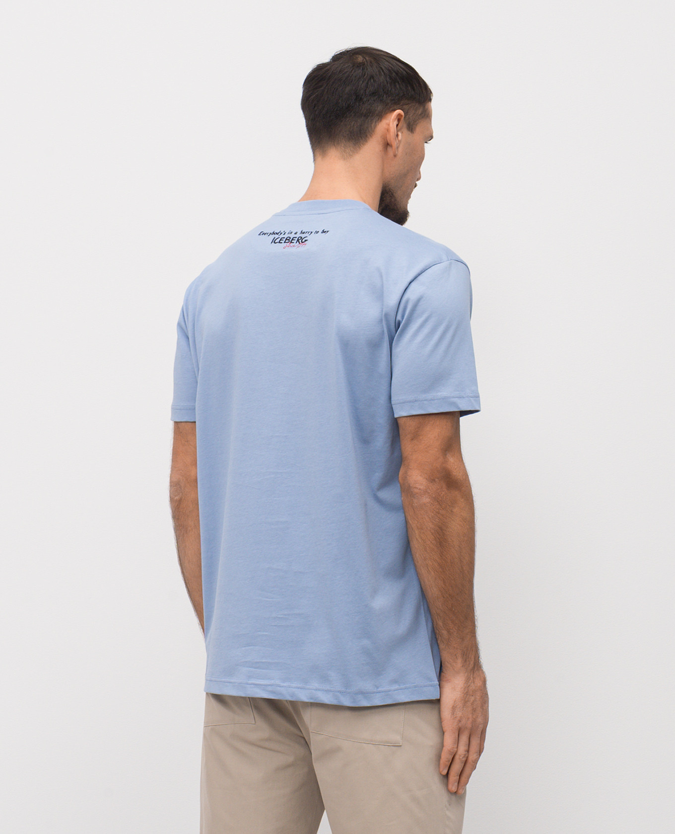 Blue T-shirt with print Iceberg, Light blue
Blue T-shirt with print Iceberg, Light blue