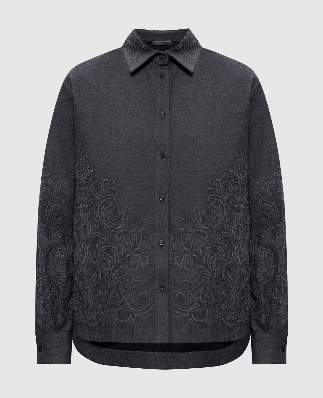 Gray shirt with embroidery Ermanno Scervino Life, Grey
Gray shirt with embroidery Ermanno Scervino Life, Grey
