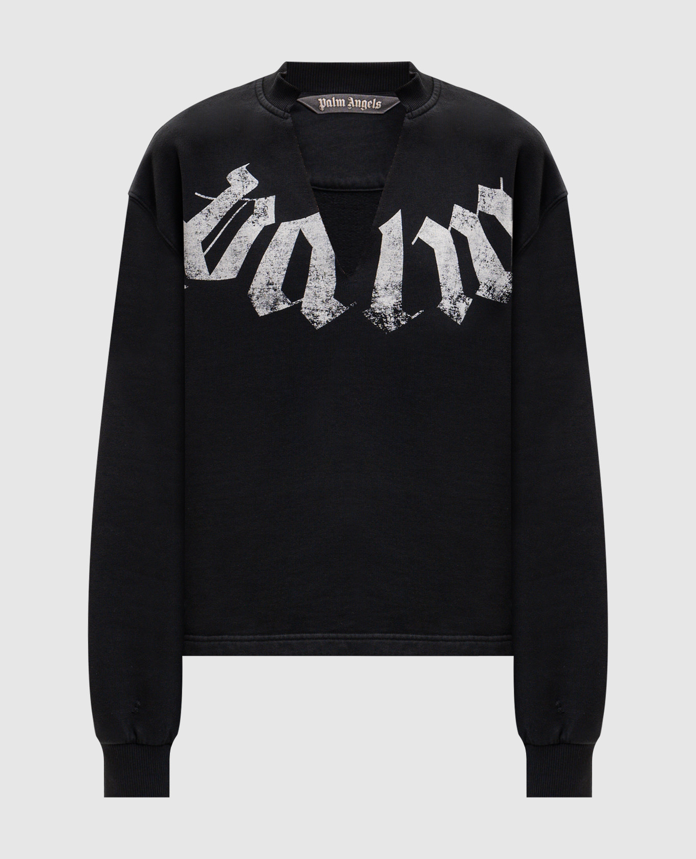 Black sweatshirt with logo print Palm Angels
Black sweatshirt with logo print Palm Angels