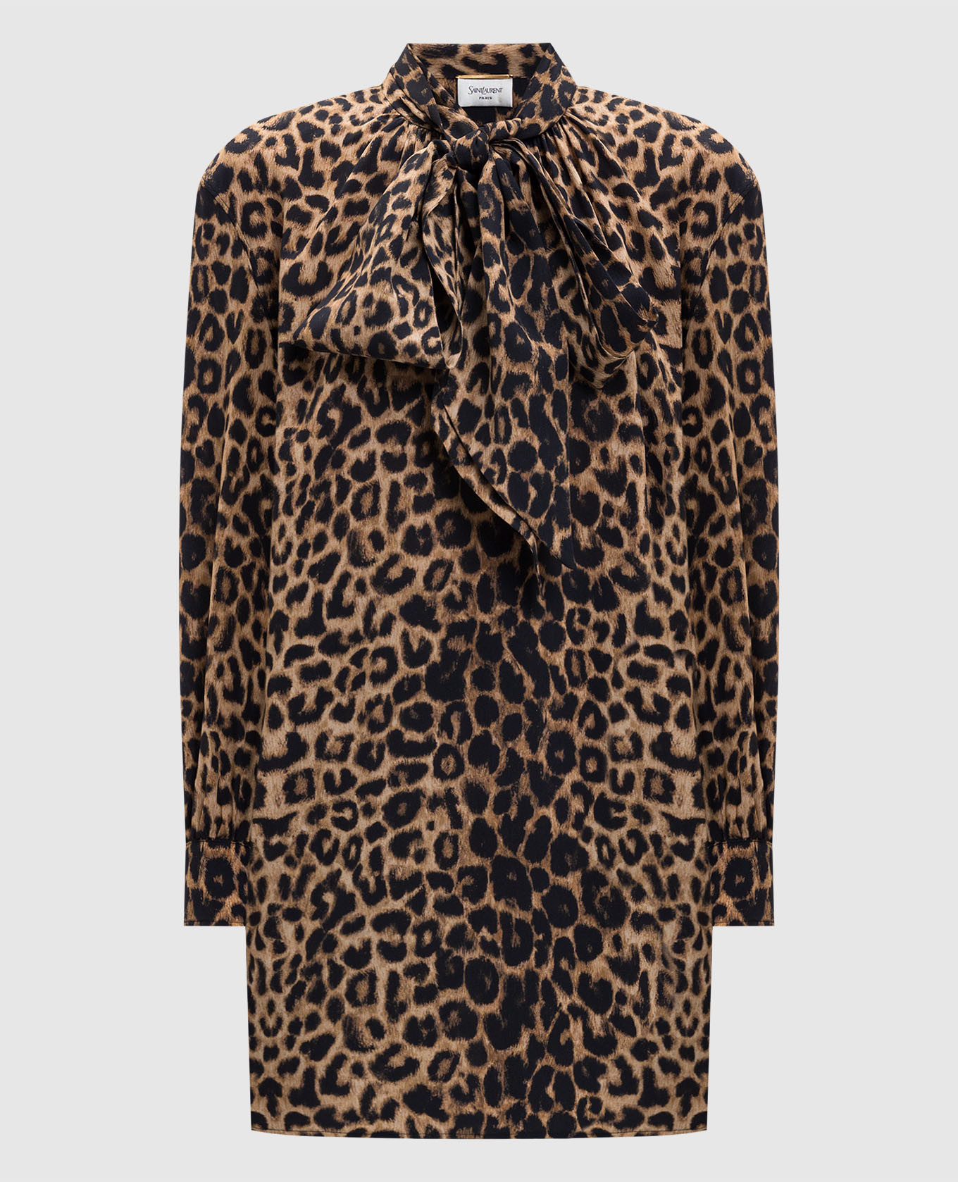 Animal print silk mini dress Saint Laurent, Brown
Animal print silk mini dress Saint Laurent, Brown