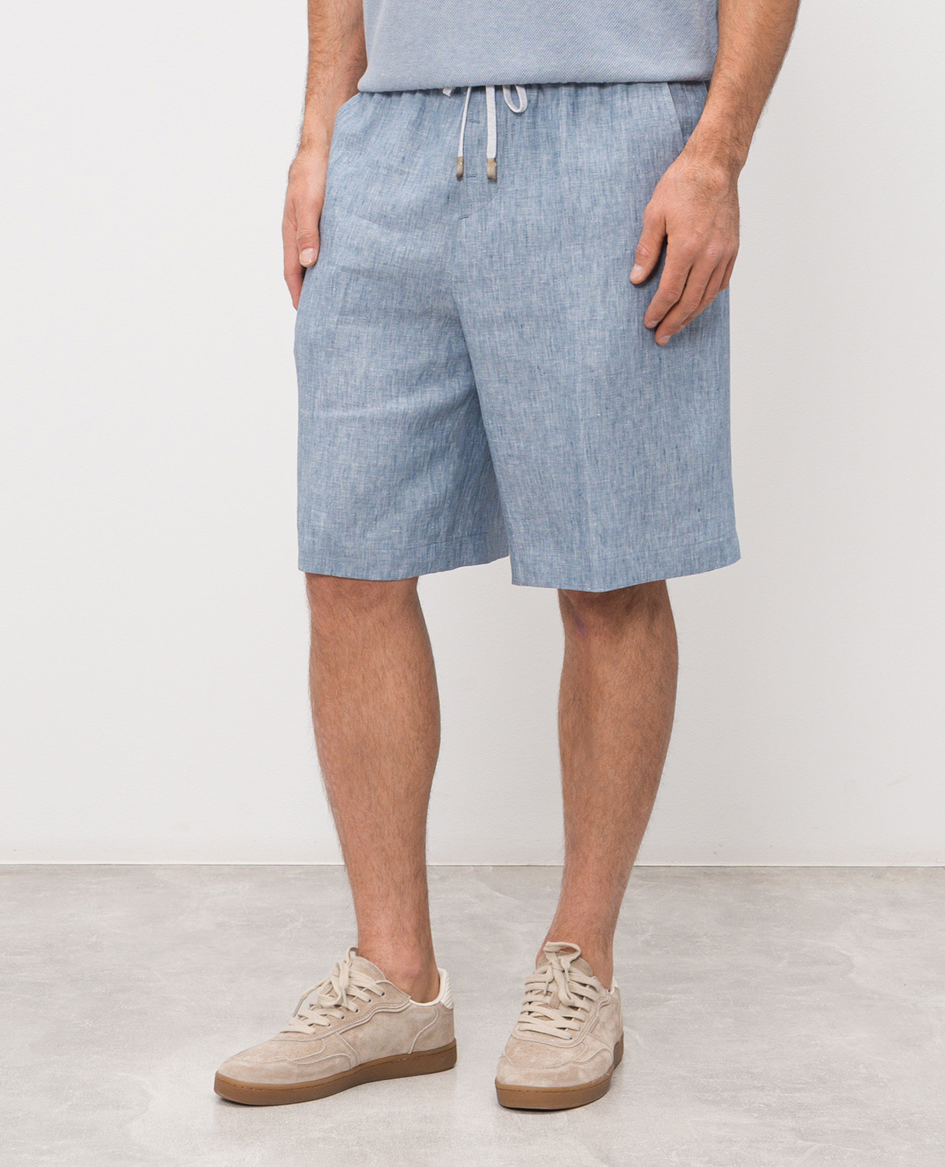 Blue linen shorts Peserico, Light blue
Blue linen shorts Peserico, Light blue