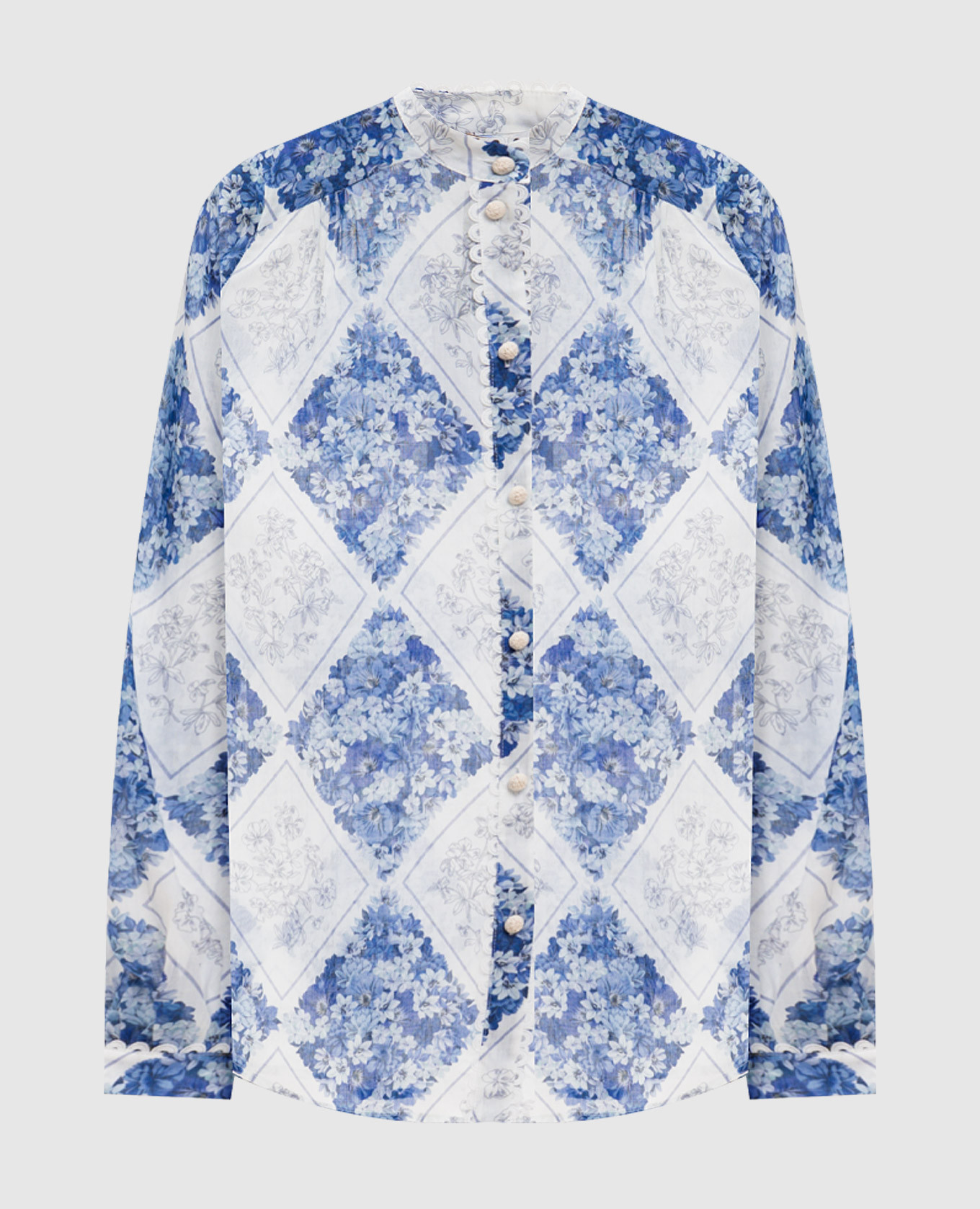 Printed blouse with frame Twinset, White
Printed blouse with frame Twinset, White