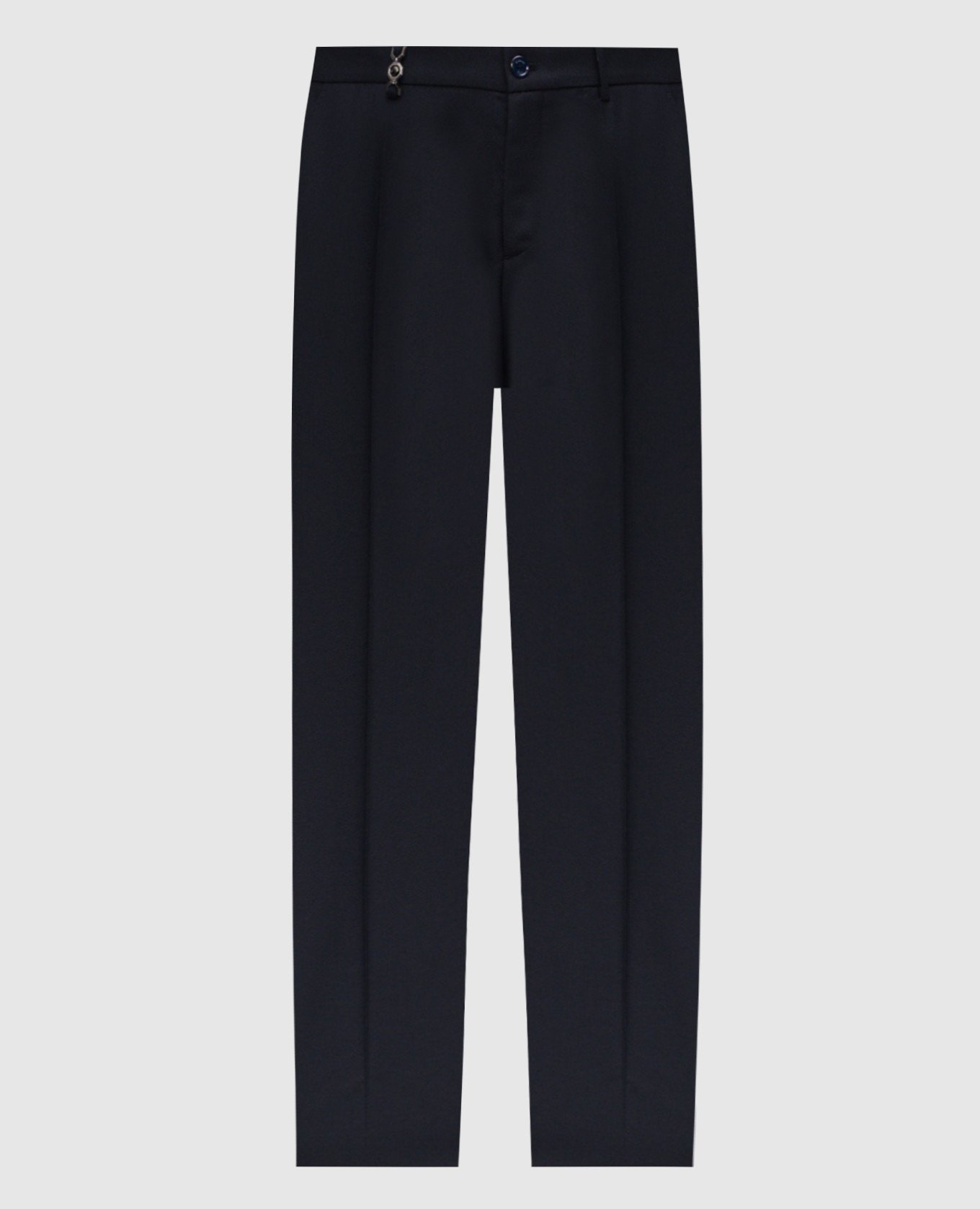Blue wool pants with logo Stefano Ricci, Navy blue
Blue wool pants with logo Stefano Ricci, Navy blue