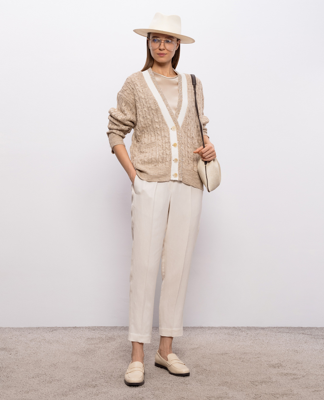 Ivory linen pants Brunello Cucinelli, Beige
Ivory linen pants Brunello Cucinelli, Beige