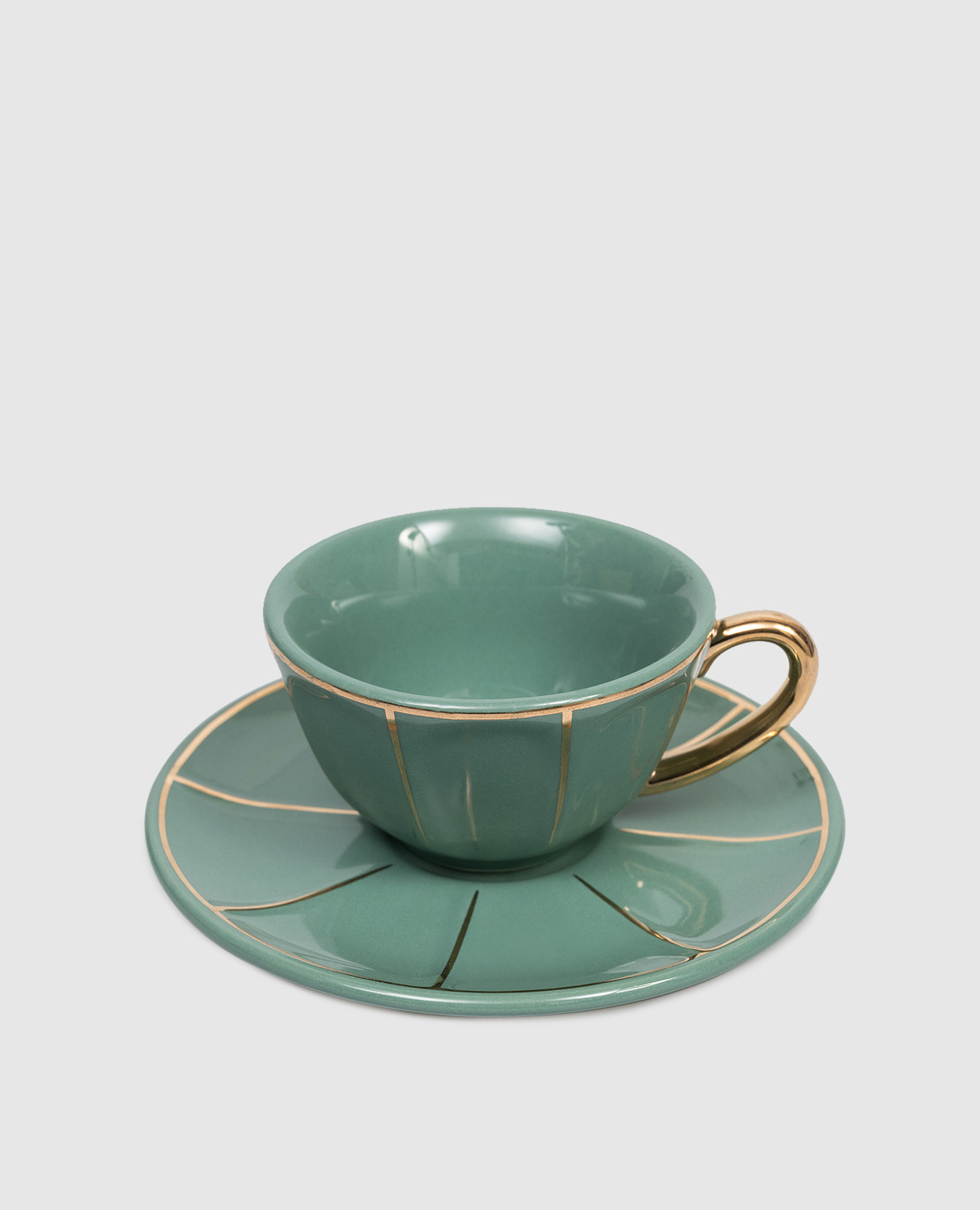 Green porcelain coffee cup with saucer Bitossi Home
Green porcelain coffee cup with saucer Bitossi Home