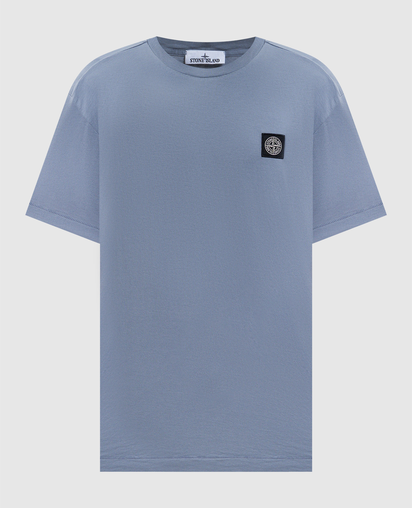 Blue T-shirt with logo patch Stone Island, Light blue
Blue T-shirt with logo patch Stone Island, Light blue