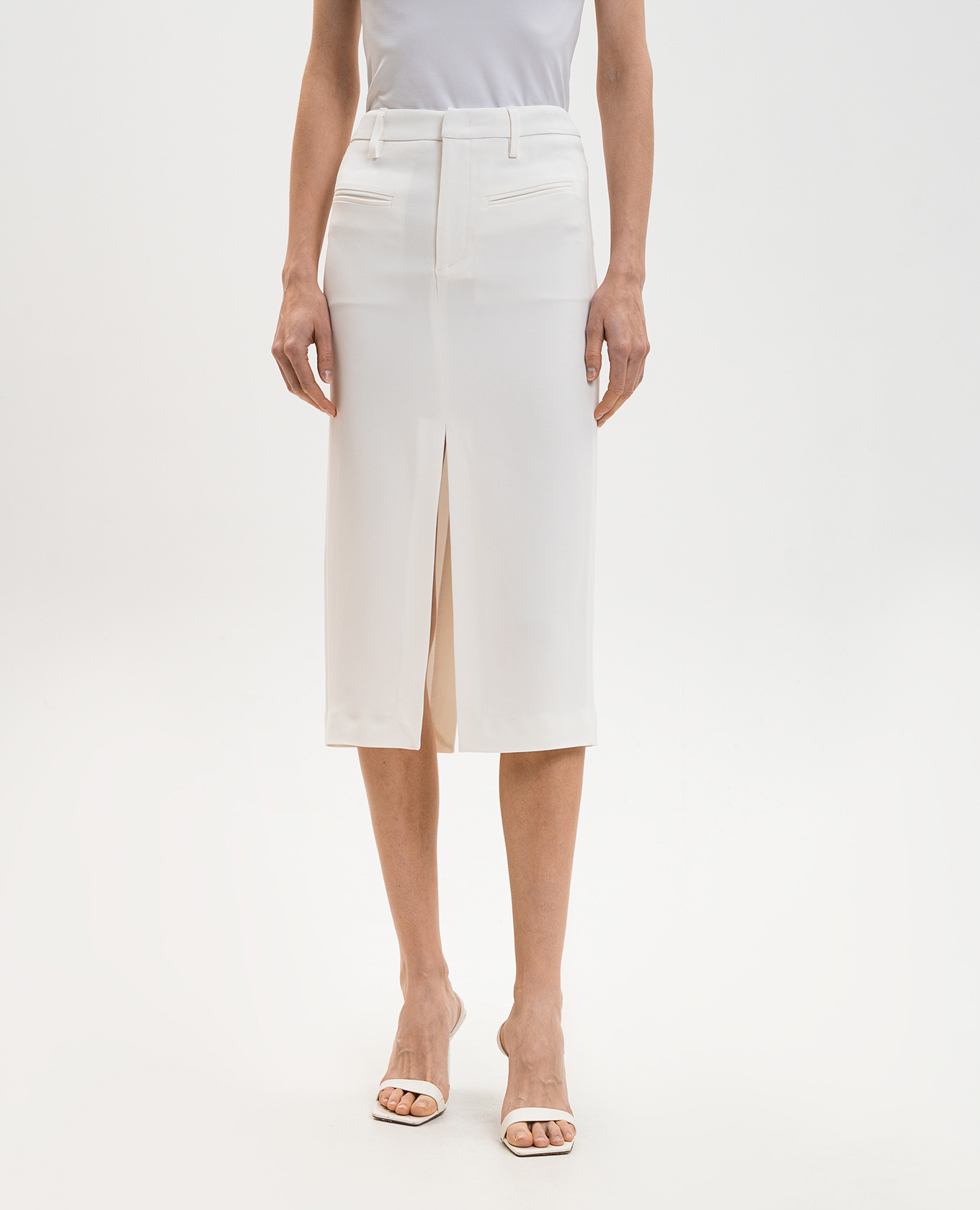 White midi skirt Dondup
White midi skirt Dondup