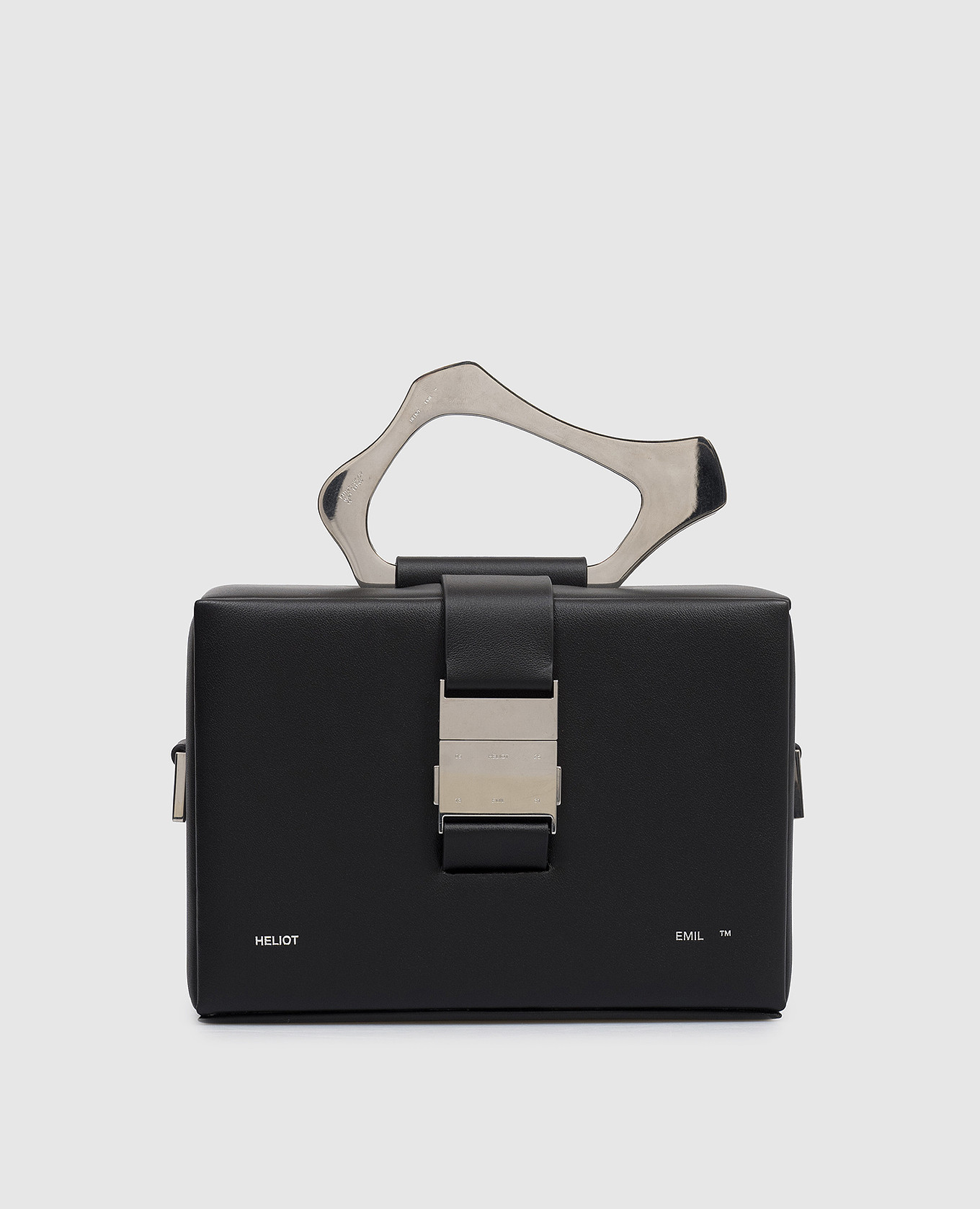 Black leather bag with logo print Heliot Emil
Black leather bag with logo print Heliot Emil