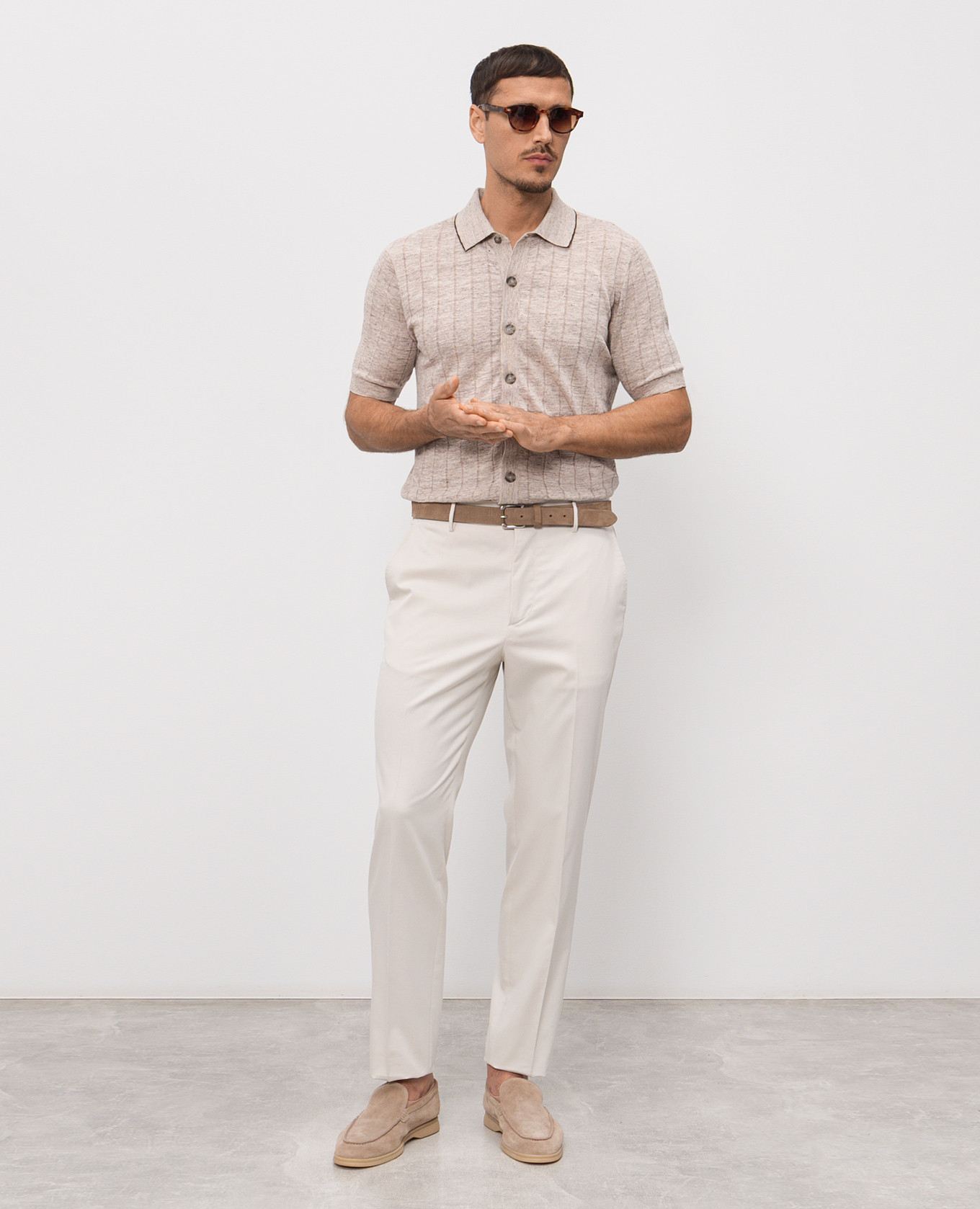 Ivory wool trousers Peserico, Beige
Ivory wool trousers Peserico, Beige