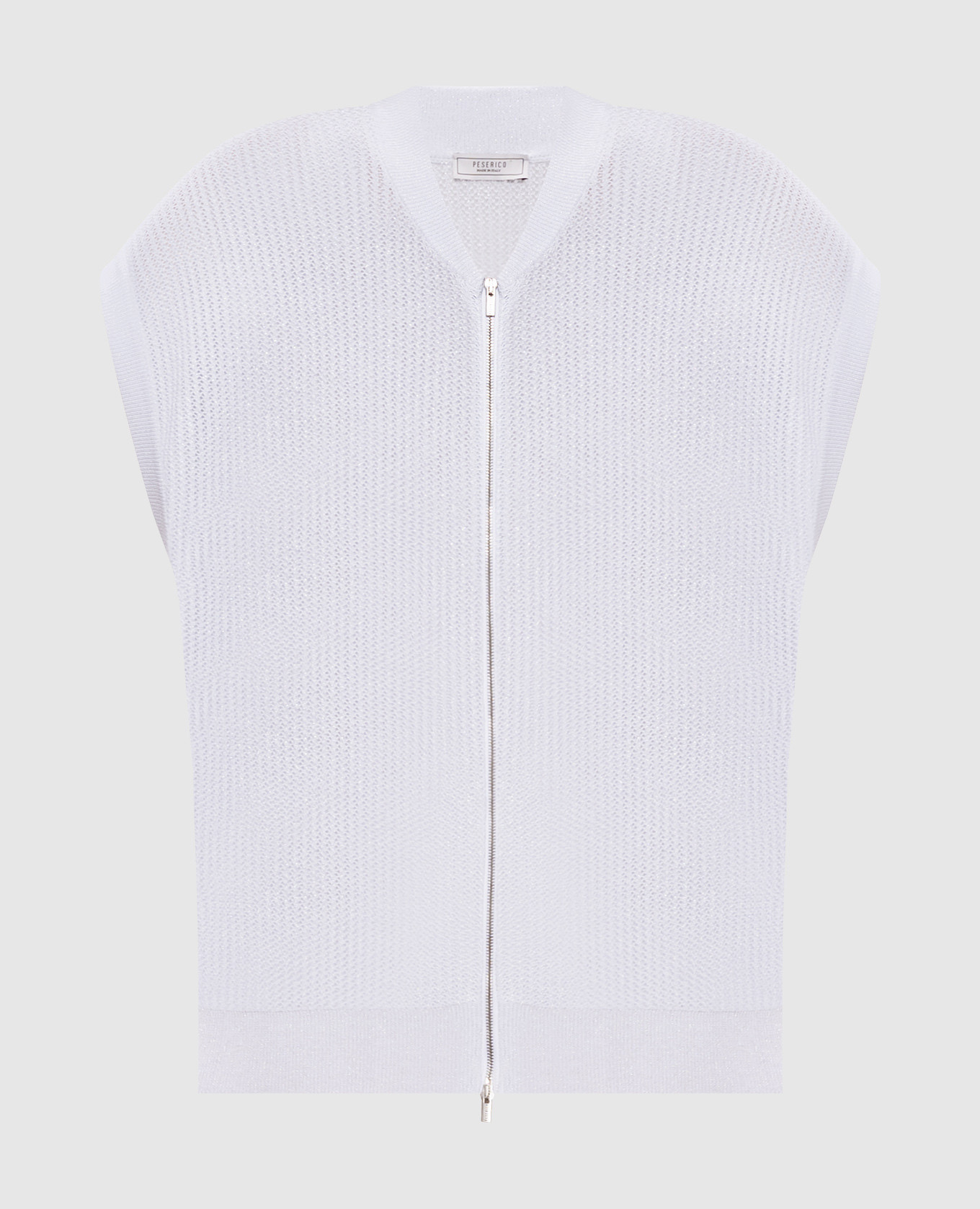 Gray lurex zippered vest Peserico, Grey
Gray lurex zippered vest Peserico, Grey