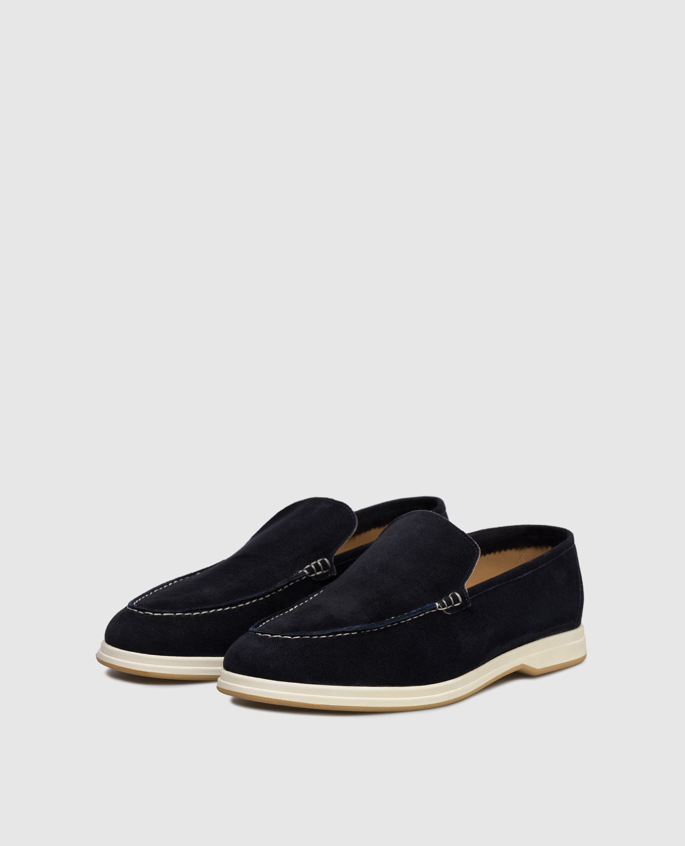 Blue suede loafers Enrico Mandelli
Blue suede loafers Enrico Mandelli