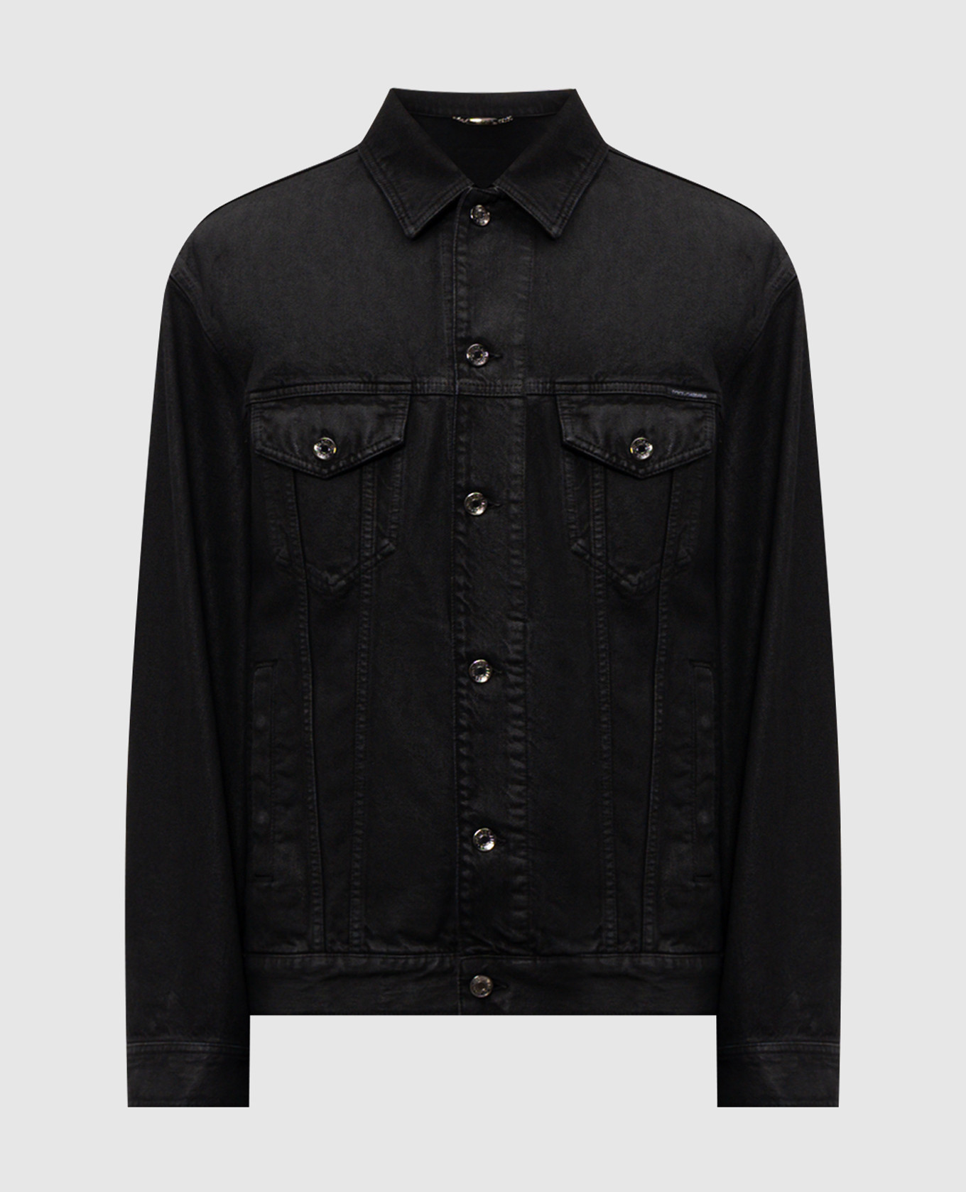 Black denim jacket with logo patch Dolce&Gabbana
Black denim jacket with logo patch Dolce&Gabbana