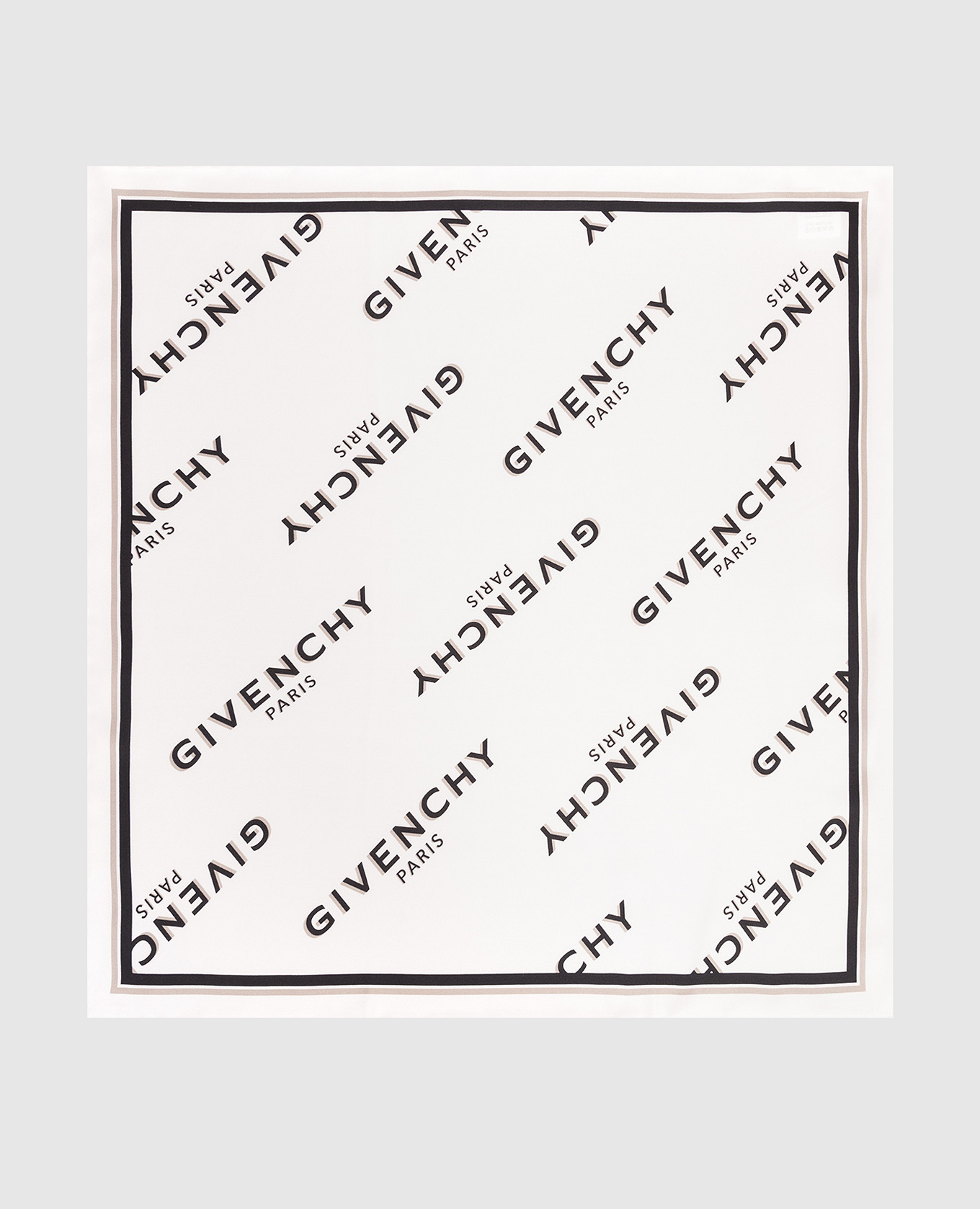 White silk scarf with logo print Givenchy
White silk scarf with logo print Givenchy