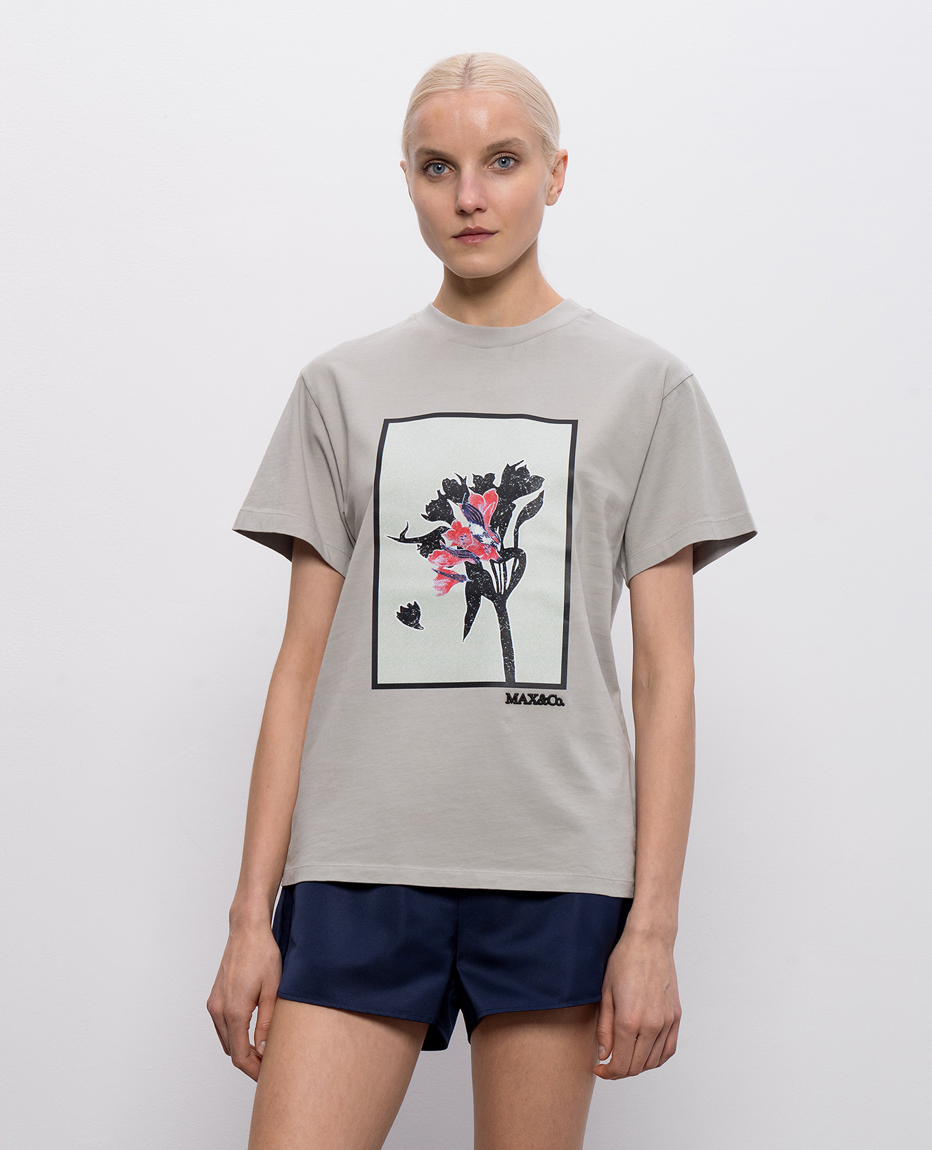 Gnuno gray T-shirt with print Max & Co, Grey
Gnuno gray T-shirt with print Max & Co, Grey