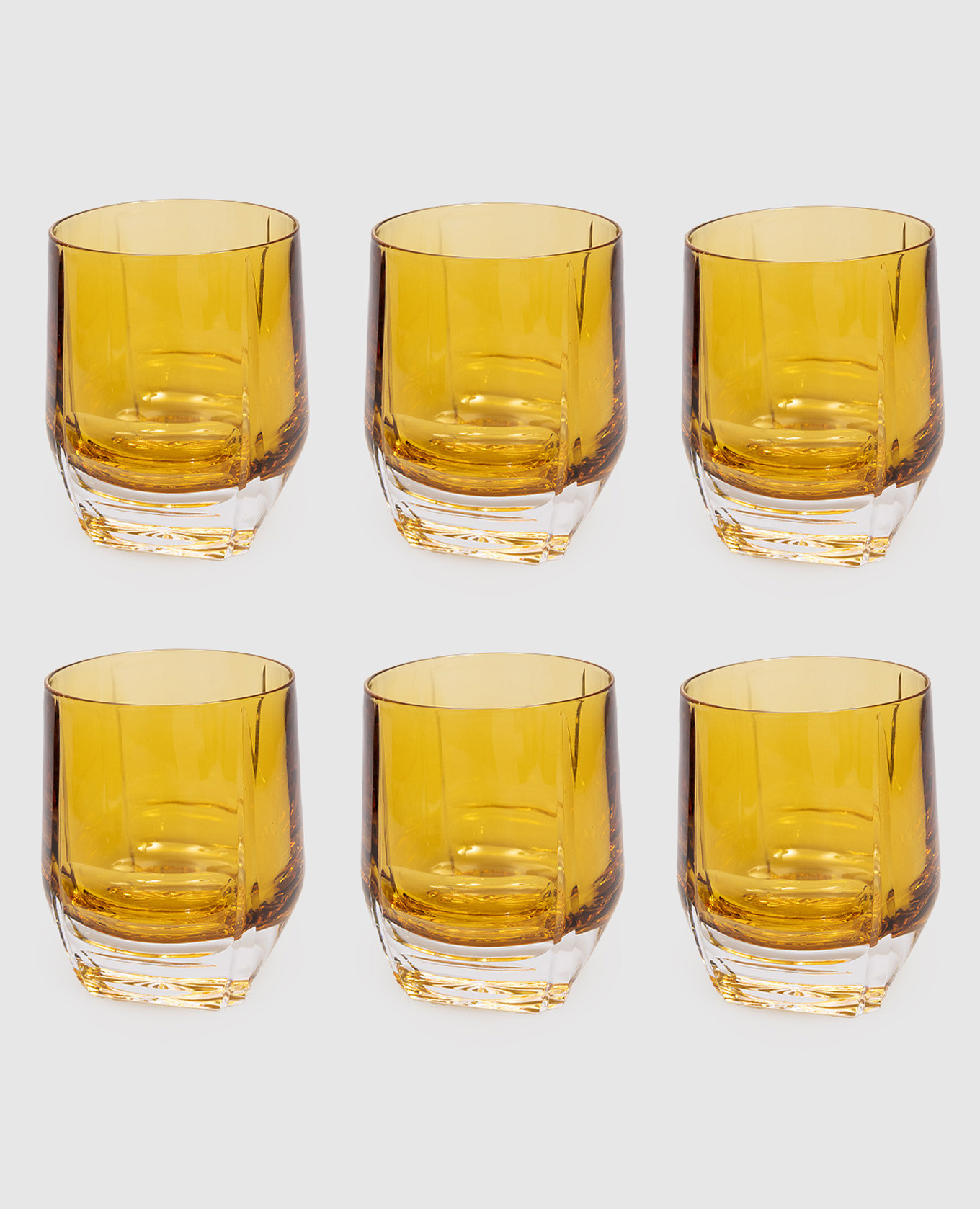 Set of yellow crystal glasses DIAMOND 6 pcs La Reine
Set of yellow crystal glasses DIAMOND 6 pcs La Reine