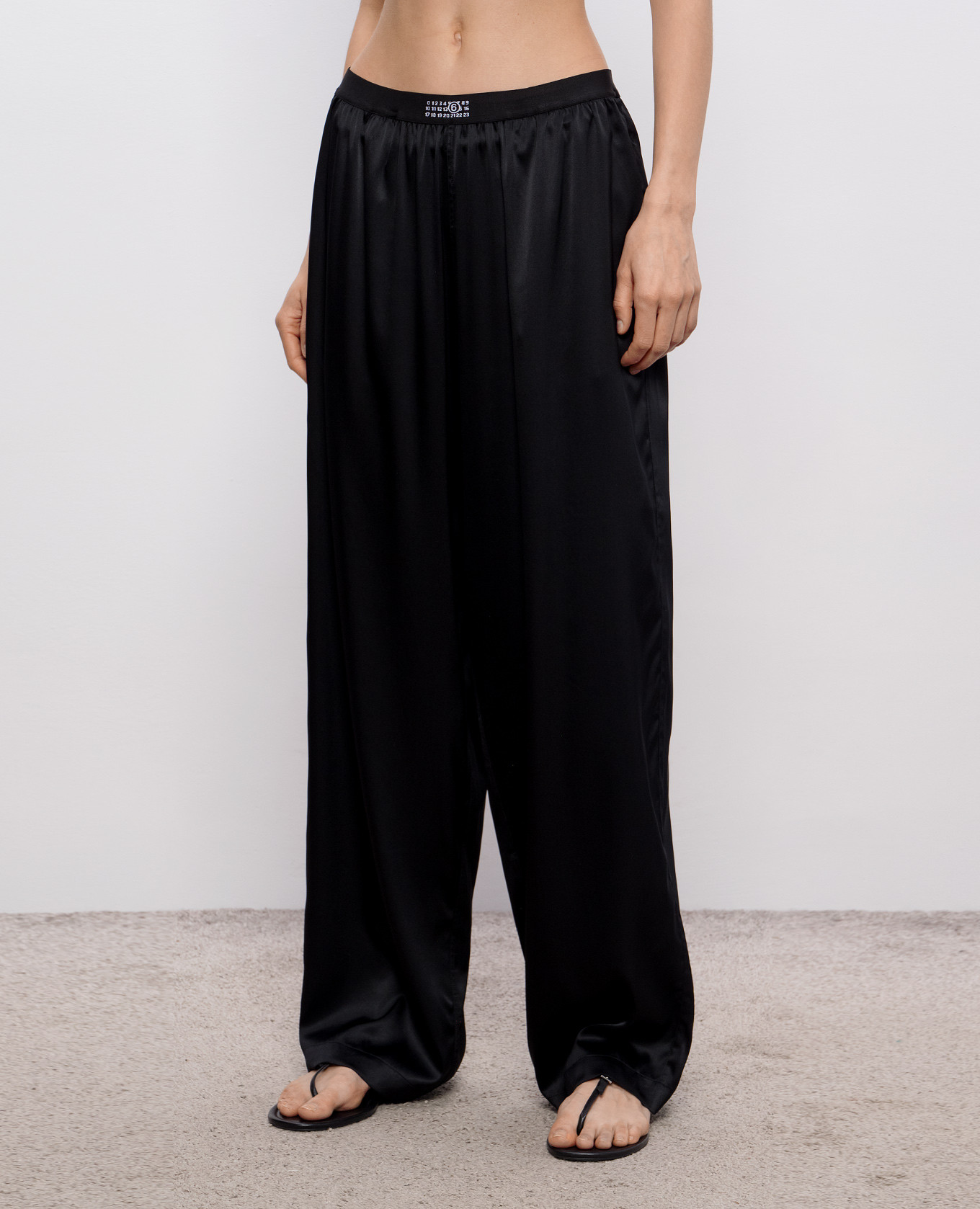 Black silk pajama style pants Maison Margiela MM6
Black silk pajama style pants Maison Margiela MM6