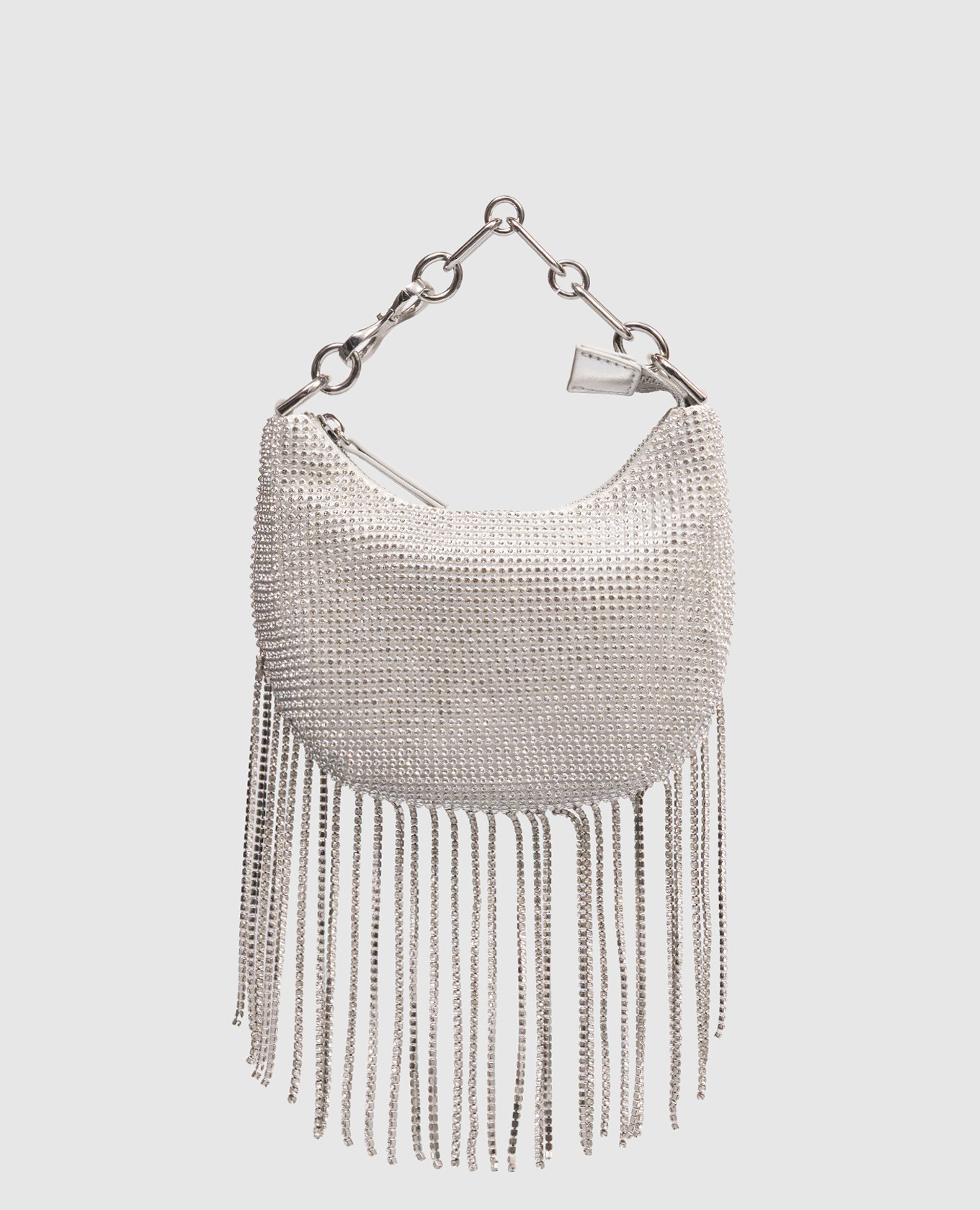 Silver Croissant bag with crystals Twinset
Silver Croissant bag with crystals Twinset