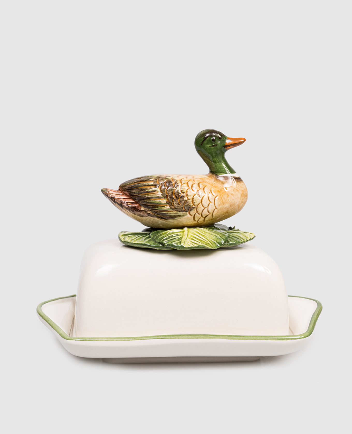 White ceramic oiler Duck Au Bain Marie
White ceramic oiler Duck Au Bain Marie