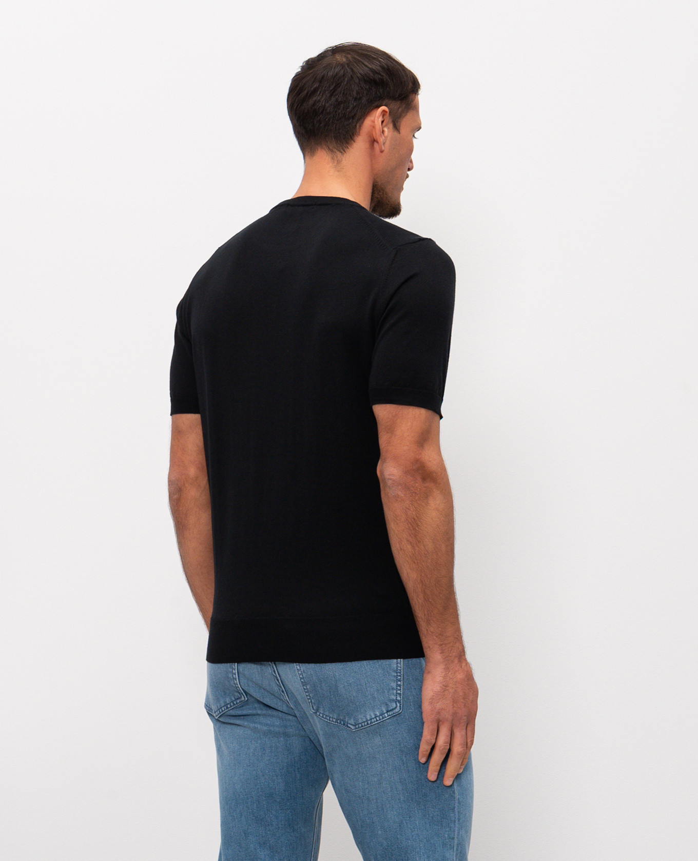 Black T-shirt with silk Cashmere&Whiskey
Black T-shirt with silk Cashmere&Whiskey