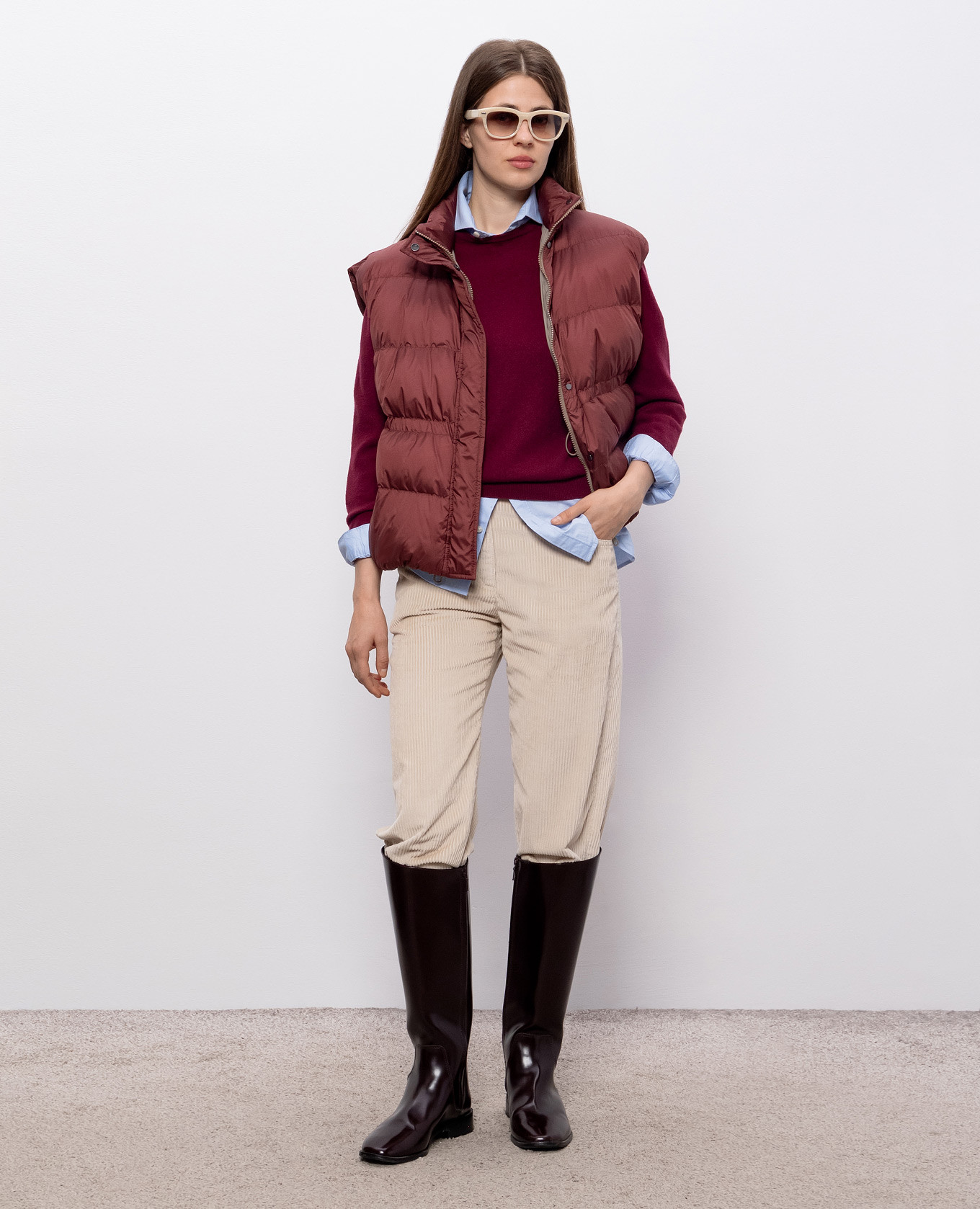 Burgundy quilted down vest Brunello Cucinelli
Burgundy quilted down vest Brunello Cucinelli