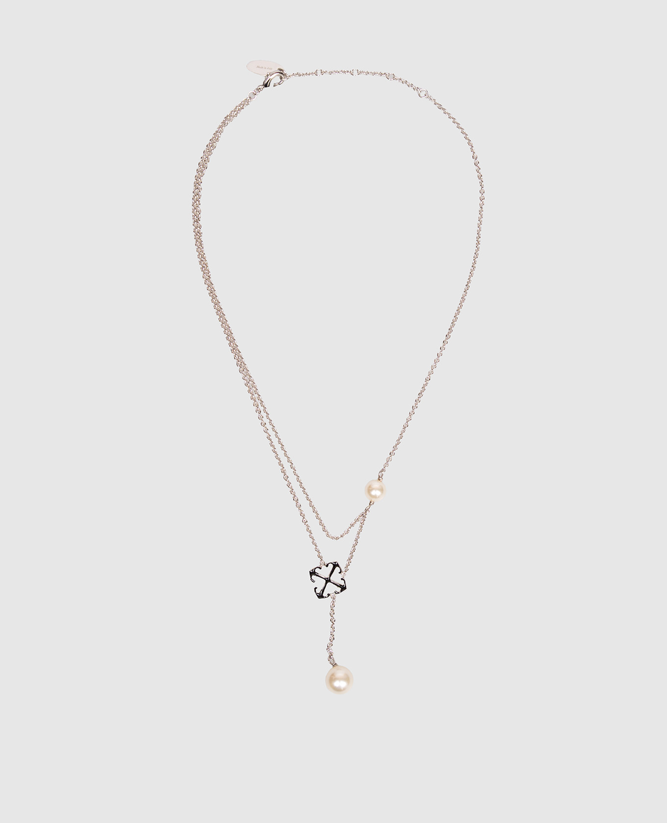 Silver chain with beads and Arrow emblem Off-White
Silver chain with beads and Arrow emblem Off-White