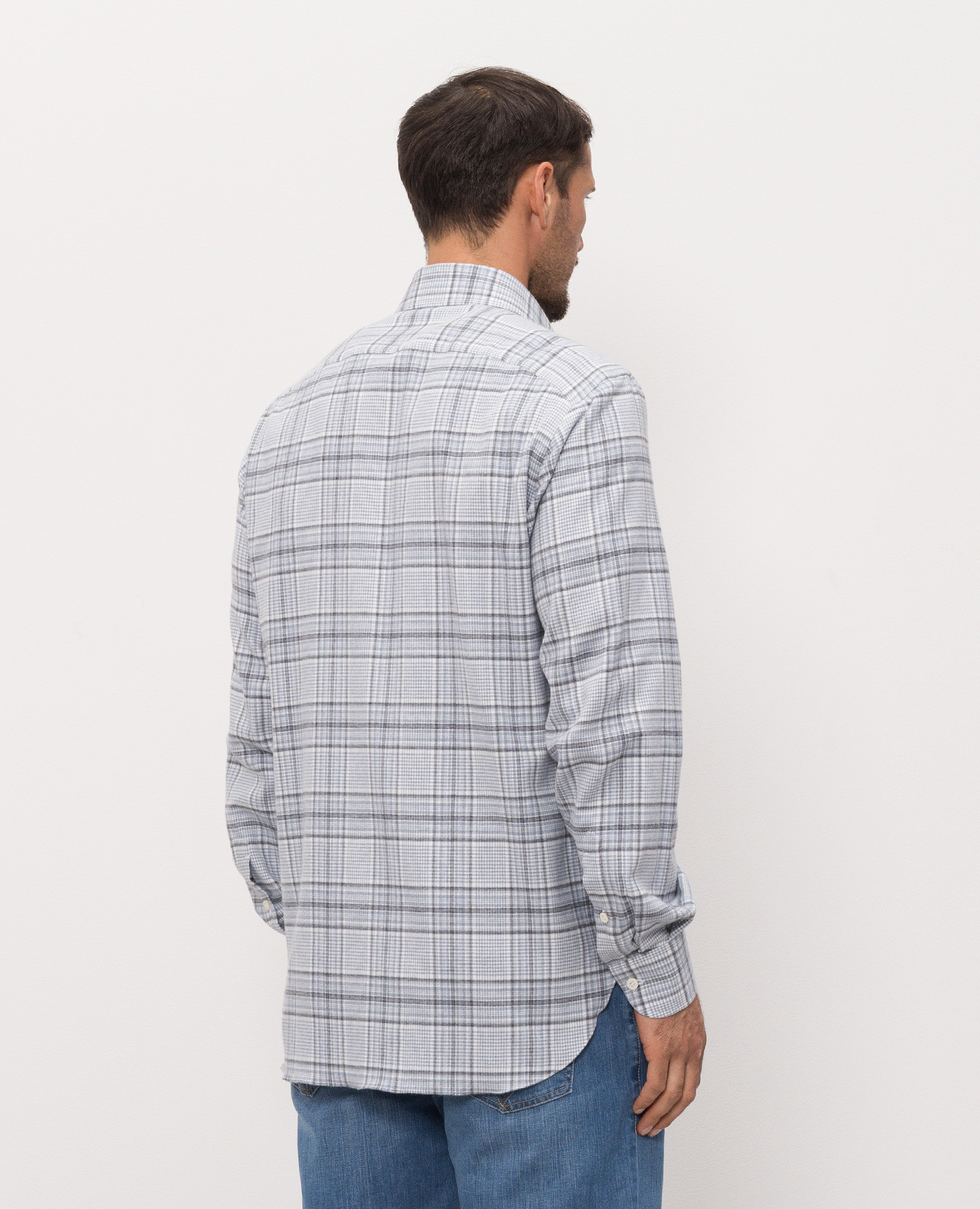 Blue checkered shirt ISAIA, Light blue
Blue checkered shirt ISAIA, Light blue
