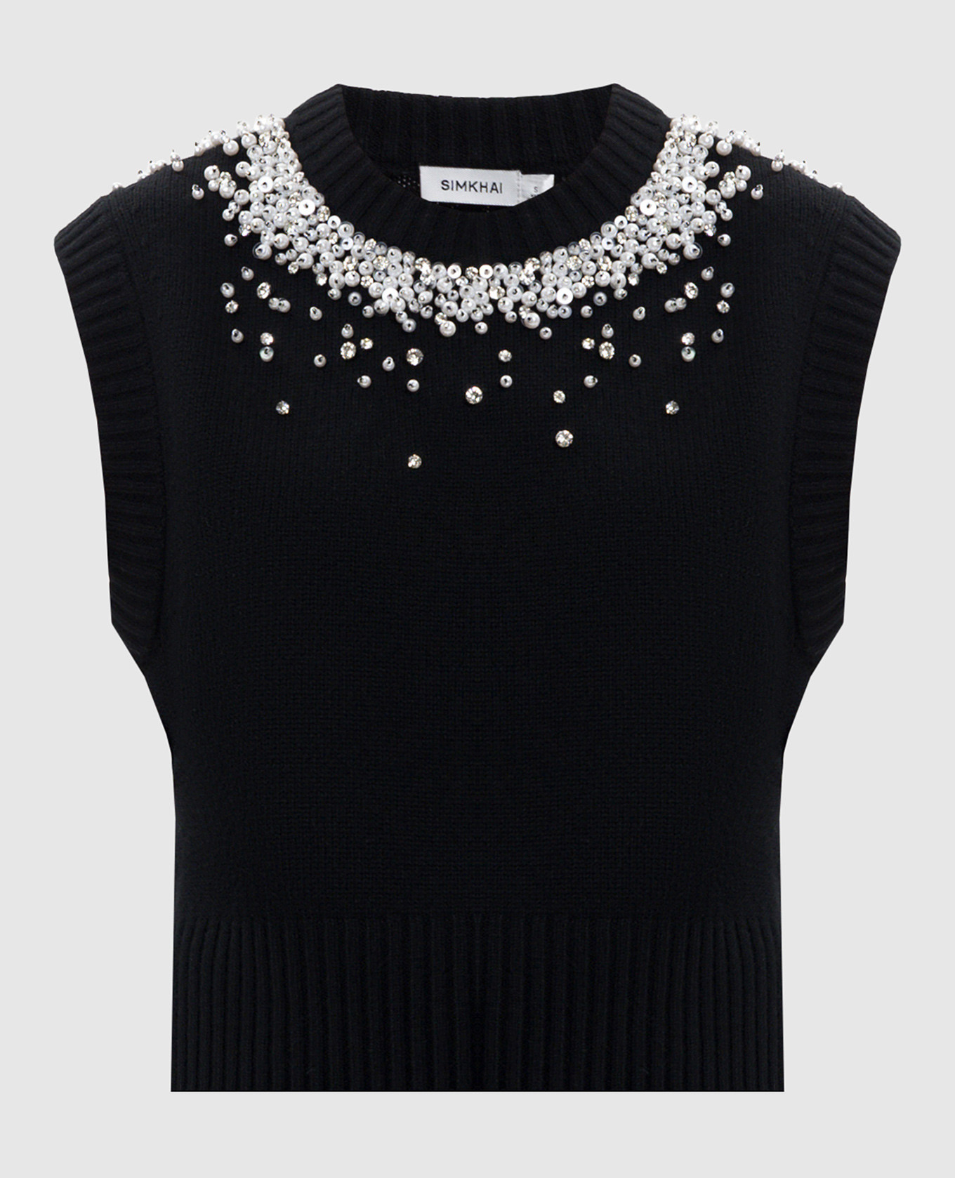 Candra black wool and cashmere vest Simkhai
Candra black wool and cashmere vest Simkhai