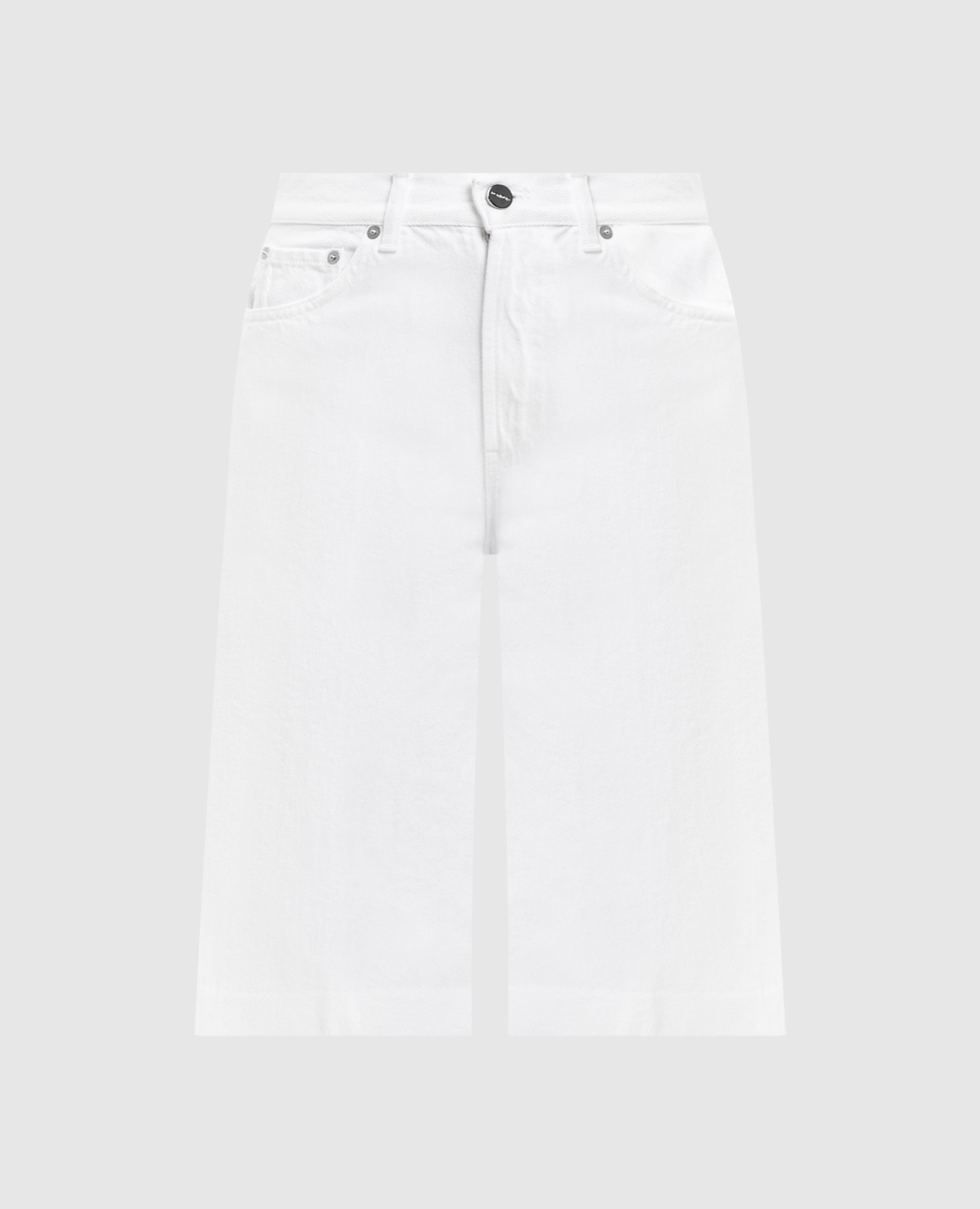 Delfine white denim Bermuda shorts with patch Dondup
Delfine white denim Bermuda shorts with patch Dondup