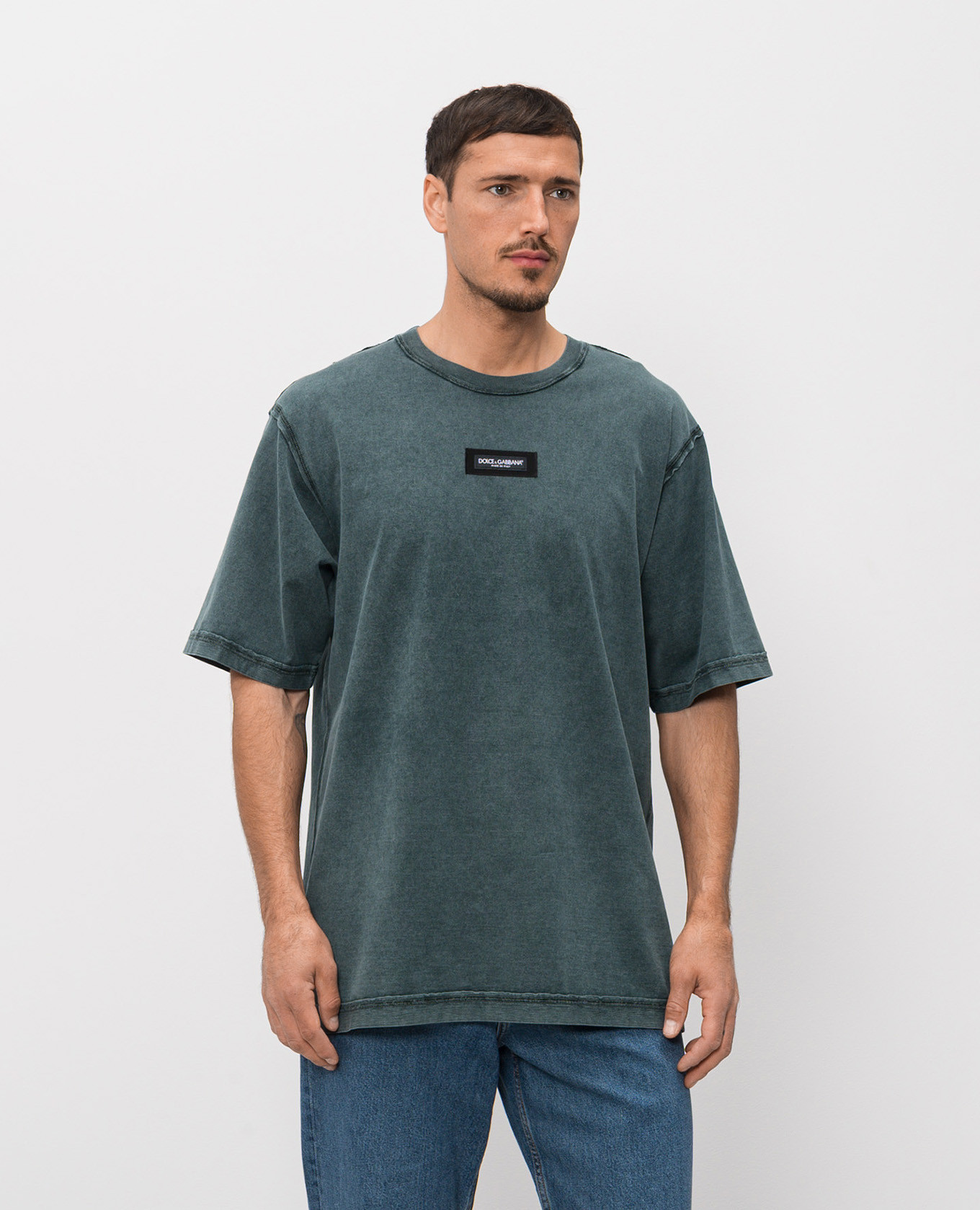 Green t-shirt with logo patch Dolce&Gabbana
Green t-shirt with logo patch Dolce&Gabbana