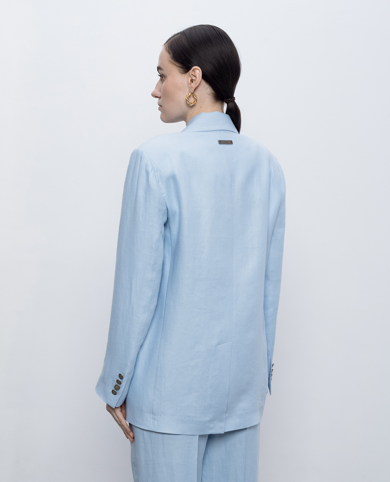 Blue double-breasted linen jacket Peserico, Light blue
Blue double-breasted linen jacket Peserico, Light blue