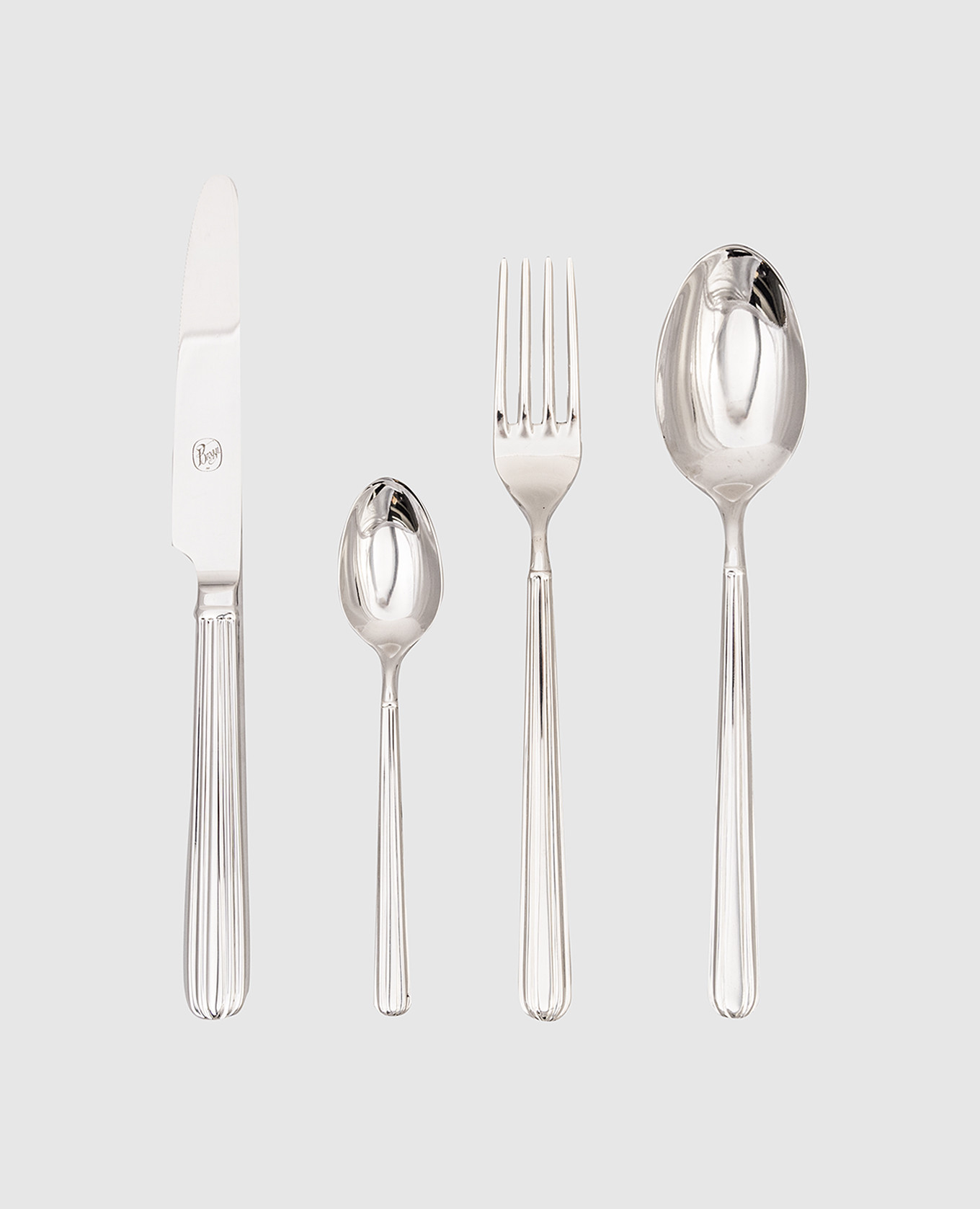 Metropolitan 24-piece cutlery set Broggi 1818, Silver
Metropolitan 24-piece cutlery set Broggi 1818, Silver