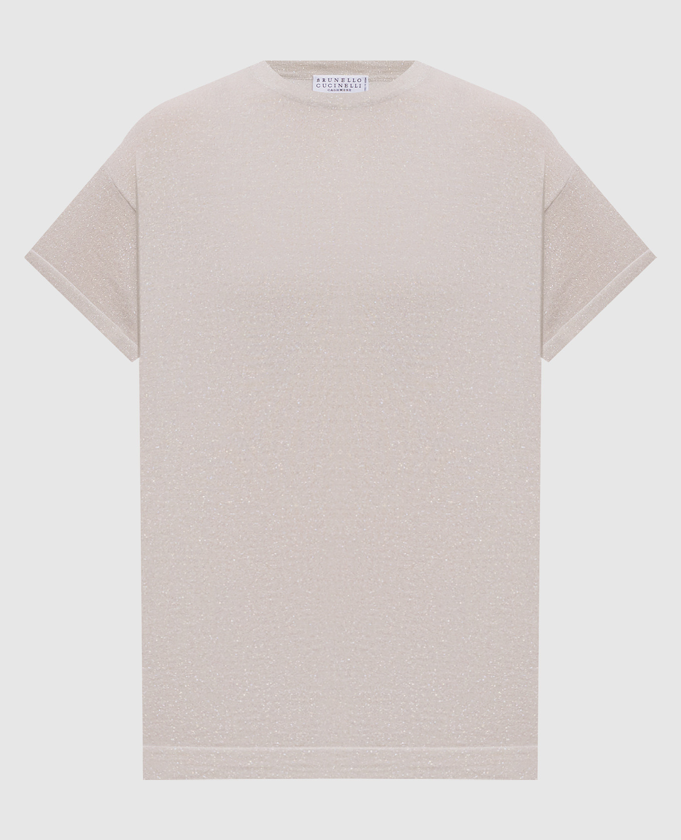 Gray cashmere and silk lurex t-shirt Brunello Cucinelli, Grey
Gray cashmere and silk lurex t-shirt Brunello Cucinelli, Grey