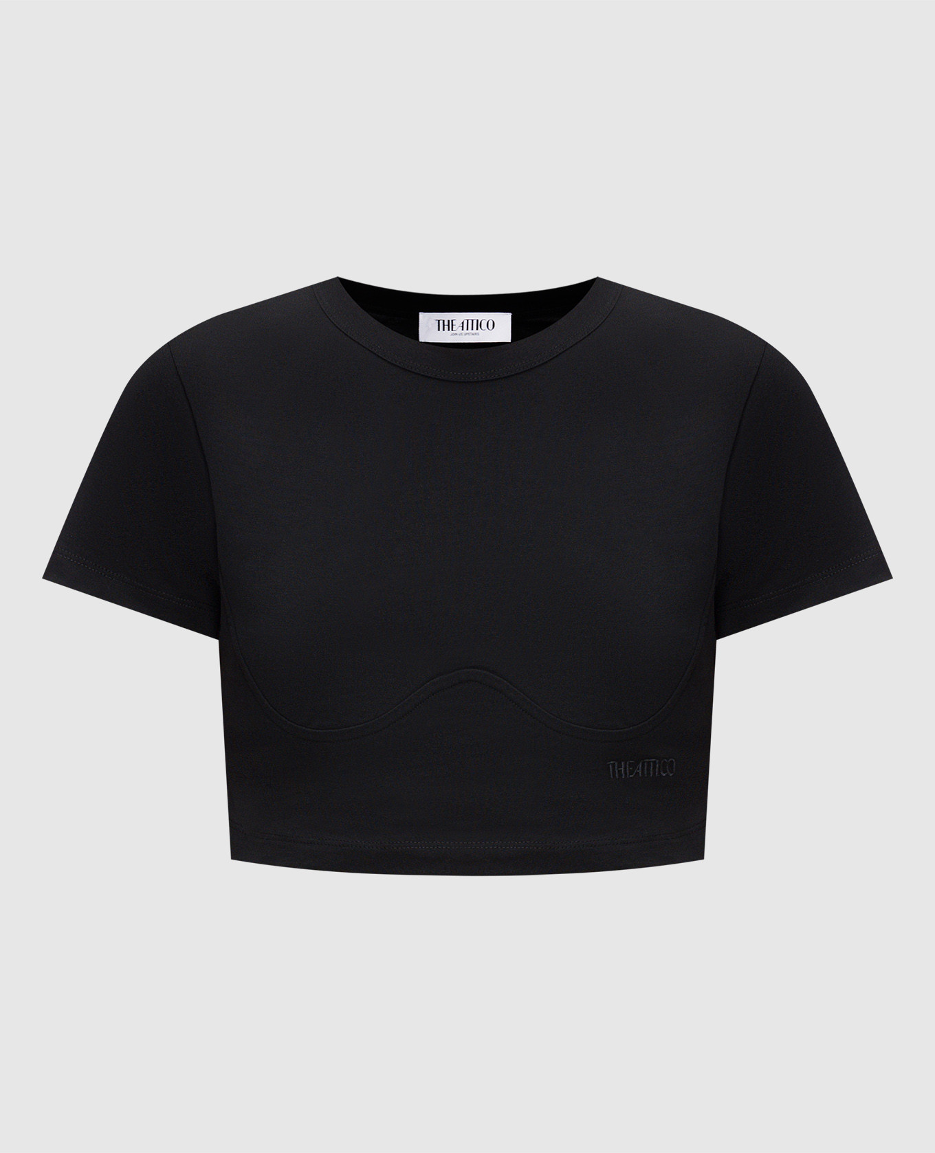 Black top with logo embroidery The Attico
Black top with logo embroidery The Attico